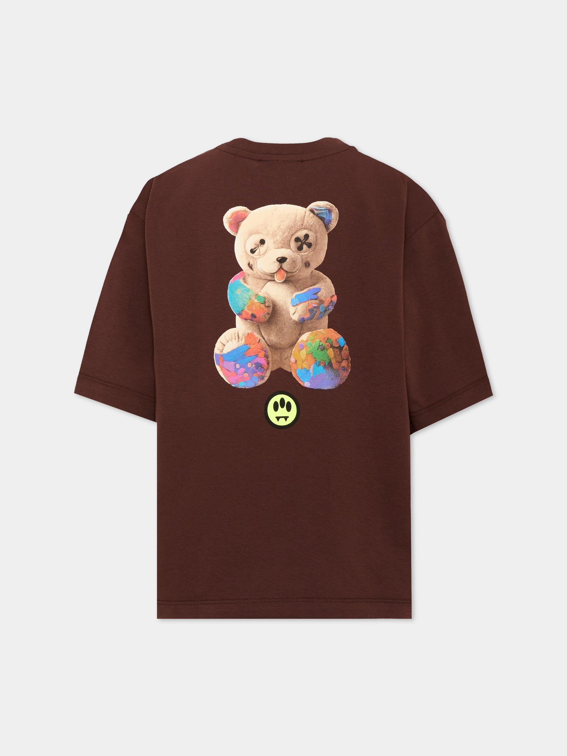 T-Shirt marrone per bambini con orsetto,Barrow,F6BKJUTH095 408