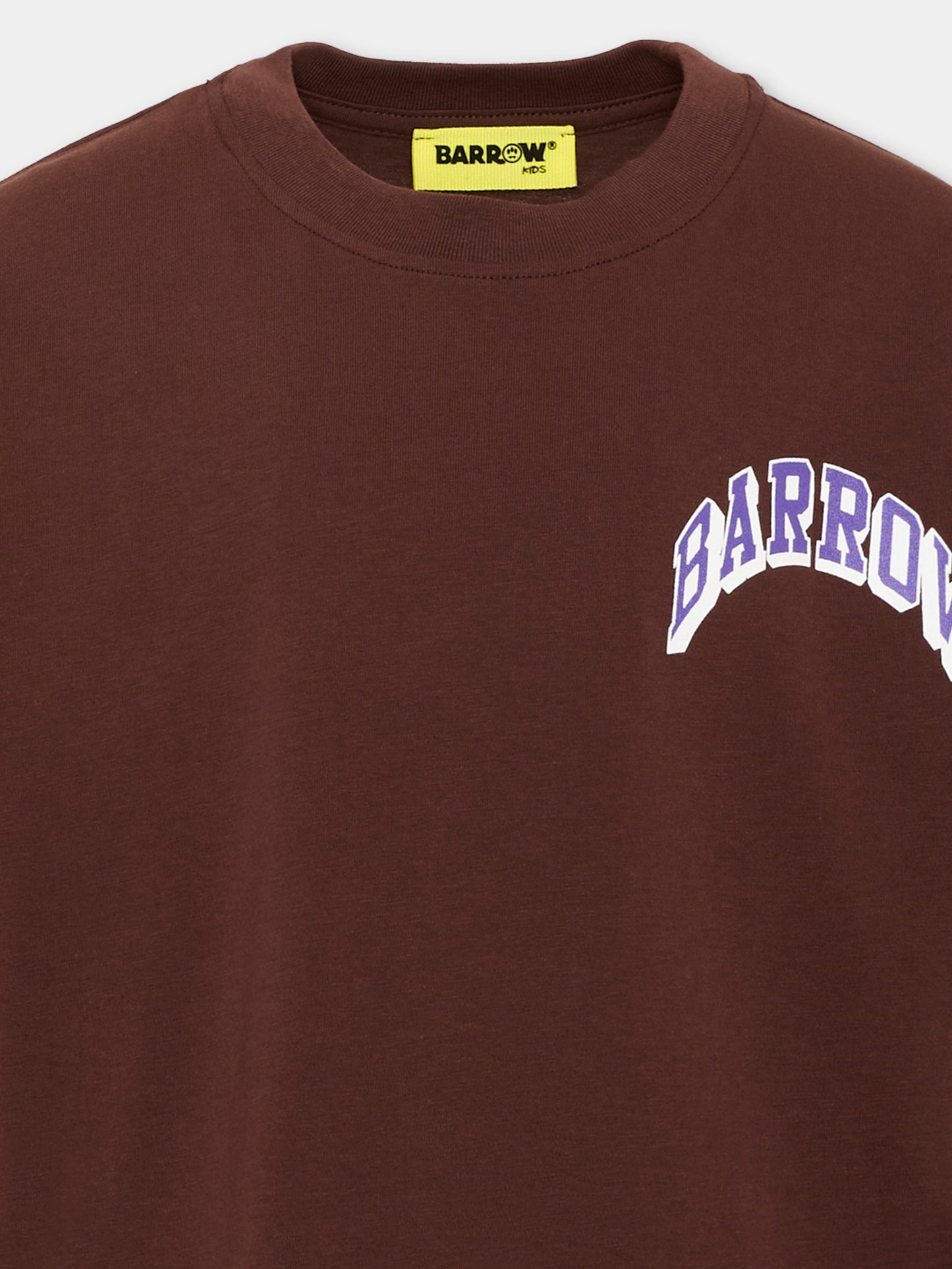 T-Shirt marrone per bambini con orsetto,Barrow,F6BKJUTH095 408