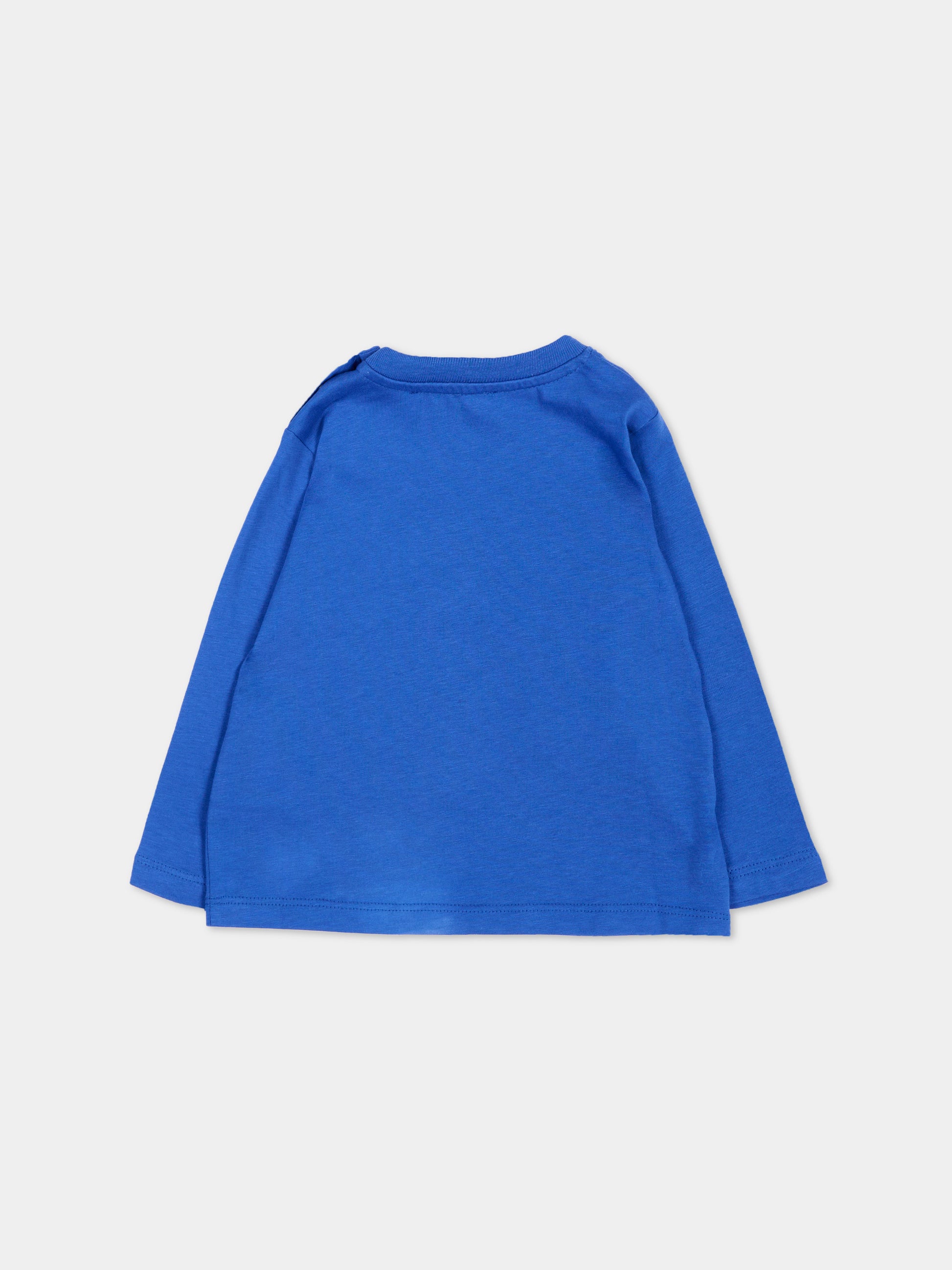 T-Shirt blu per neonato con orsetto,Barrow,F6BKNBTH183 407