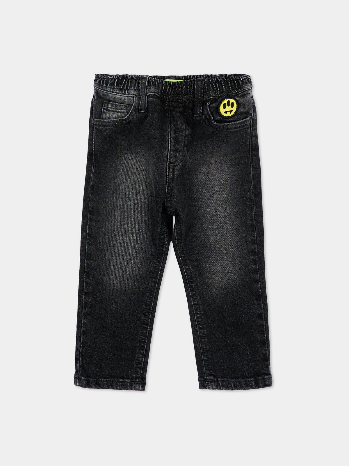 Jeans nero per neonati con logo,Barrow,F6BKUNDP193 411