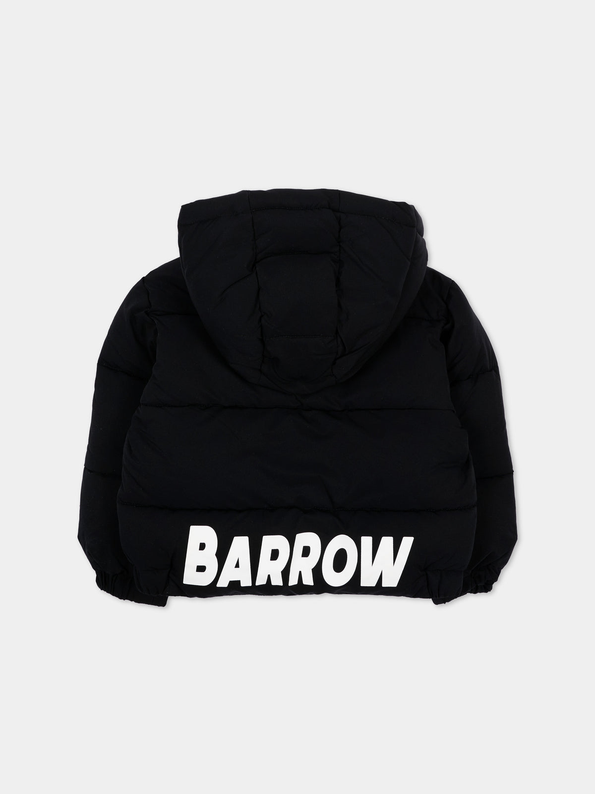 Piumino nero per neonati con logo,Barrow,F6BKUNPF192 110