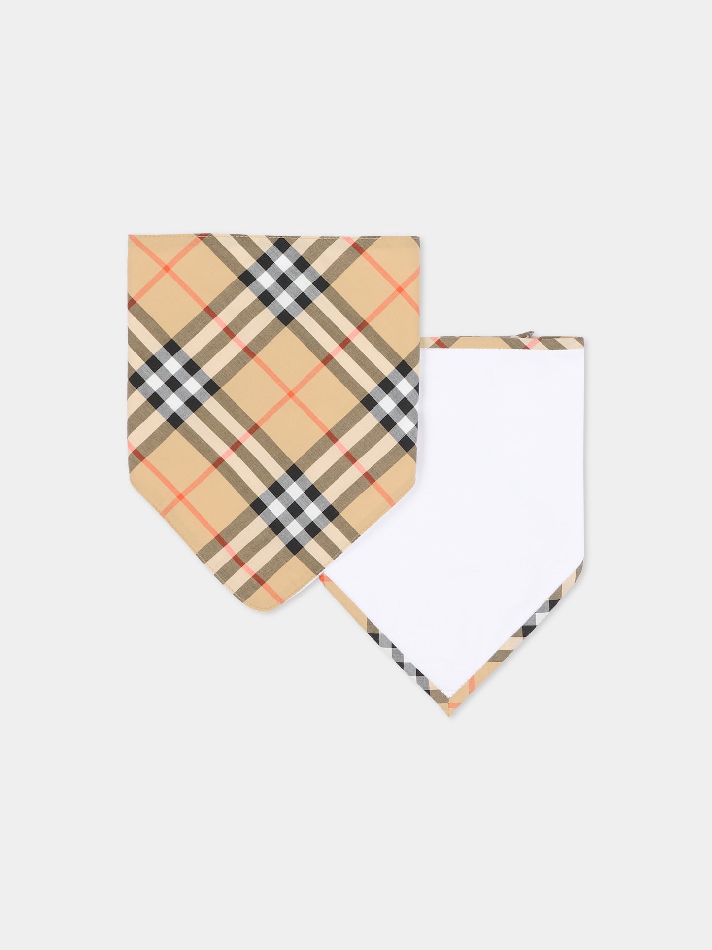 Beige foulard for Baby Boy vintage check