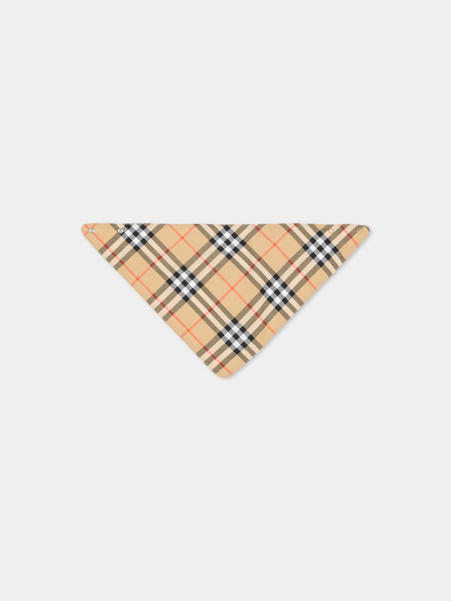 Beige foulard for Baby Boy vintage check