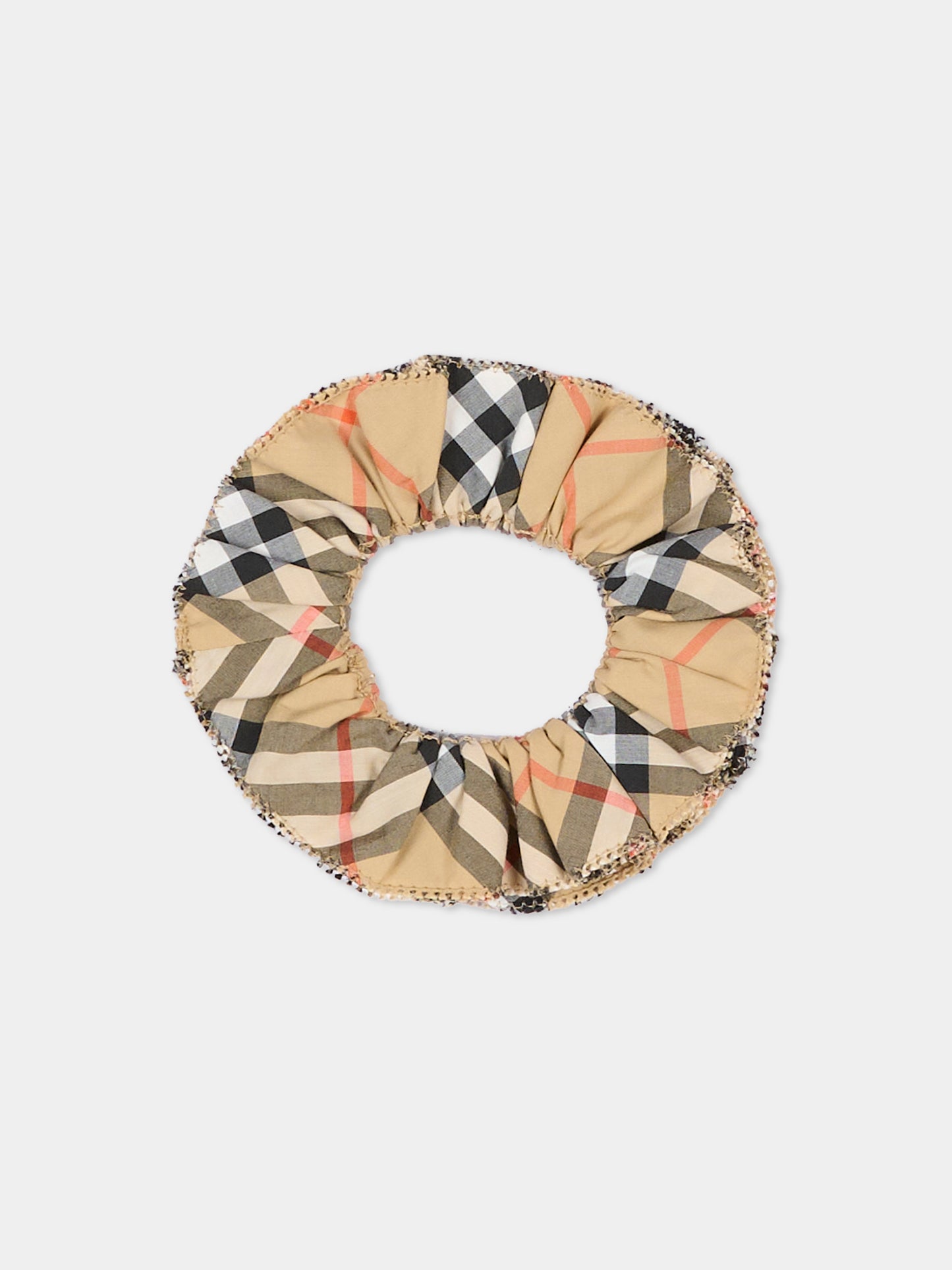 Elastico beige per bambina check vintage,Burberry Kids,8126025 B9368