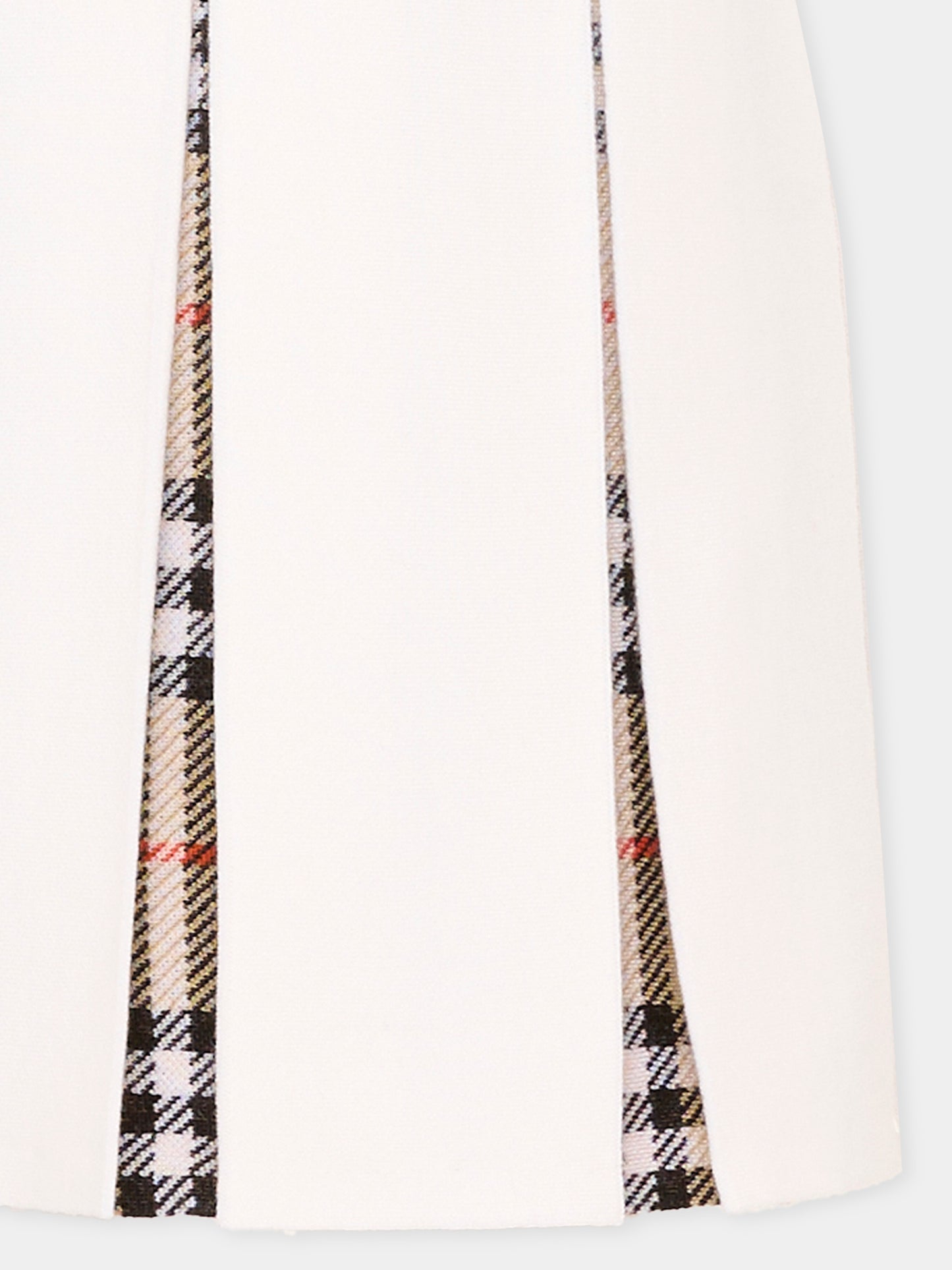 Gonna avorio per bambina con check vintage,Burberry Kids,8125915 A1452