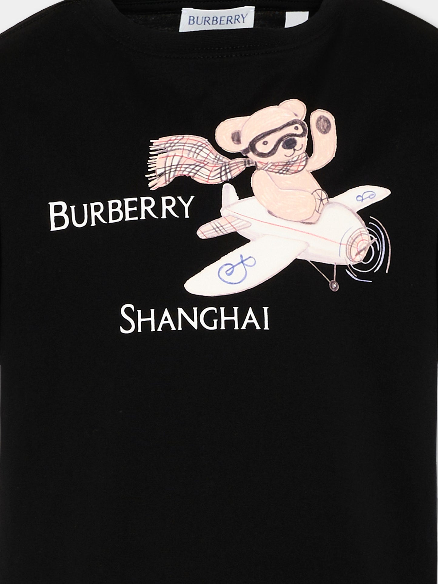 Black T-shirt for Boy with logo