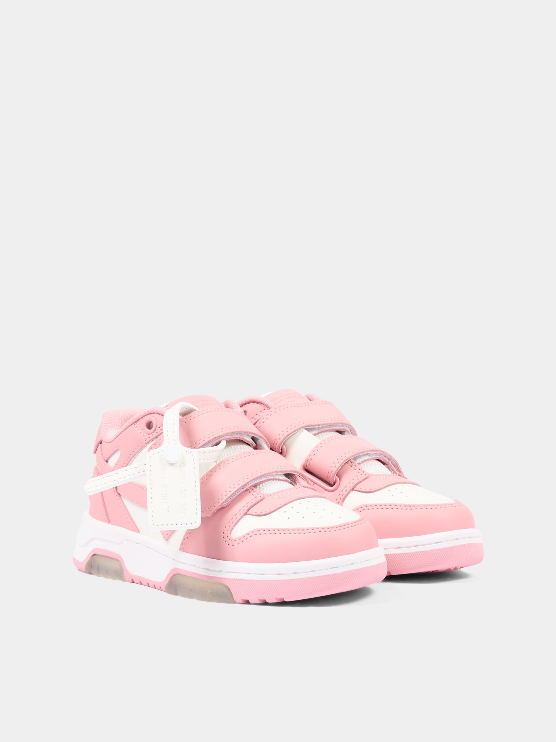 Sneakers rosa Out Of Office per bambina con Arrow,Off White,OF06412655