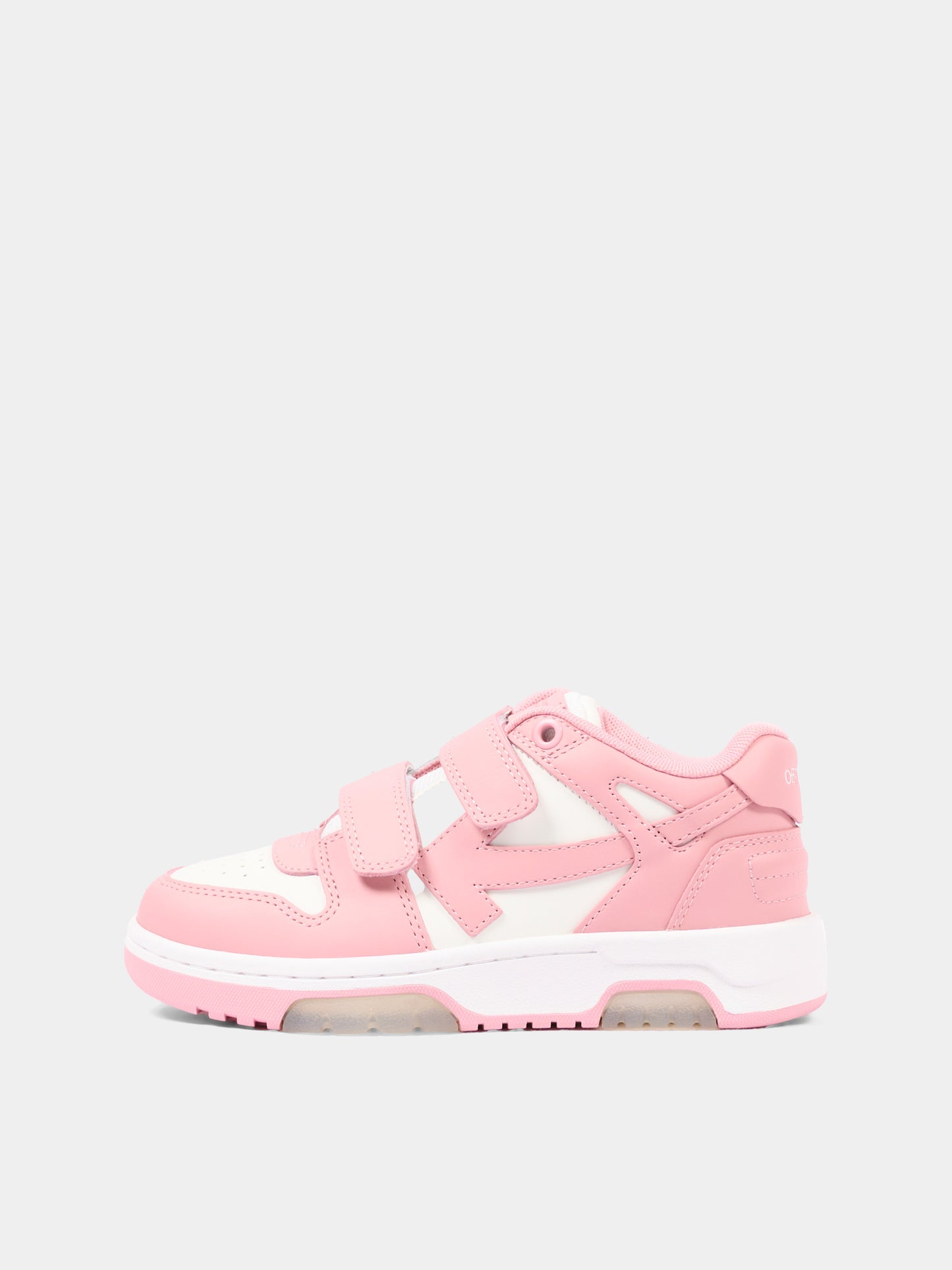 Sneakers rosa Out Of Office per bambina con Arrow,Off White,OF06412655
