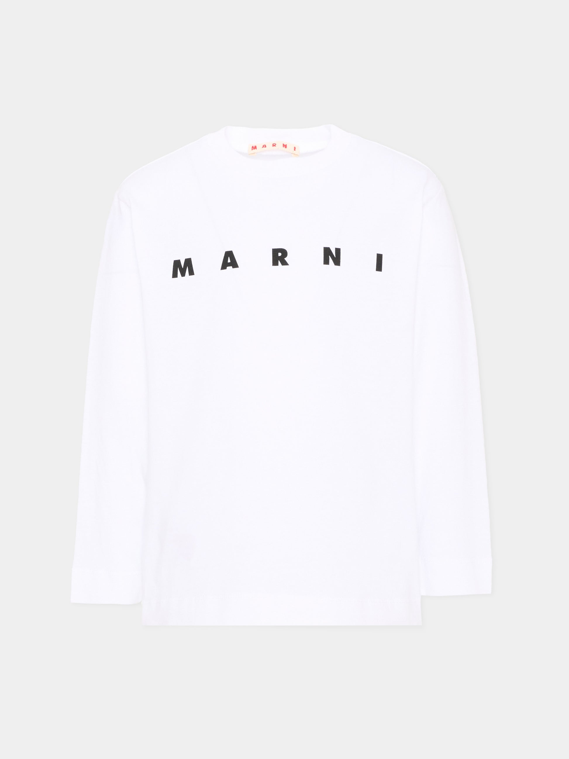 T-Shirt bianca per bambini con logo,Marni Kids,M01603 M00RF 0M100