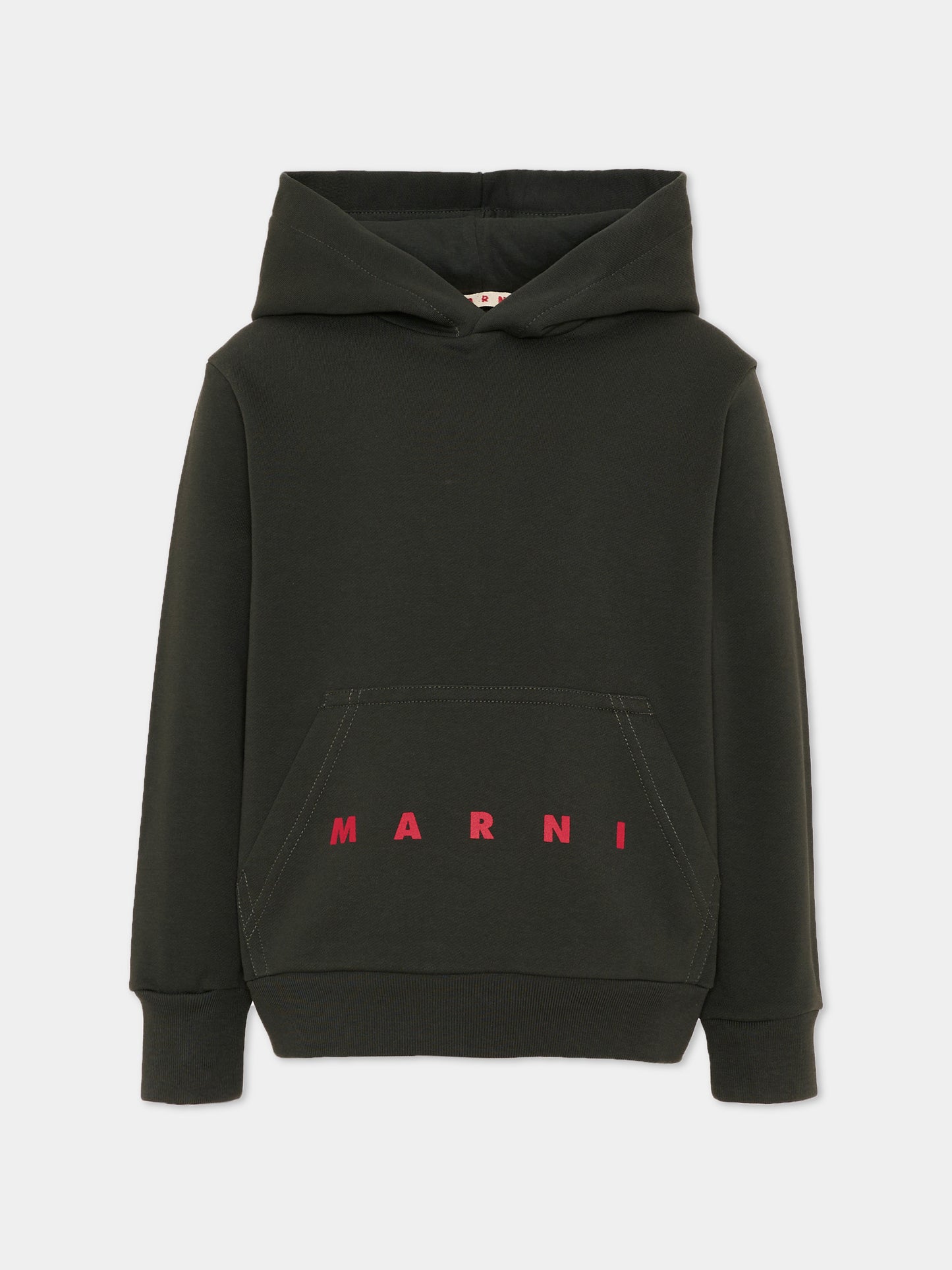Felpa verde per bambini con logo,Marni Kids,M01883 M00V0 0M924