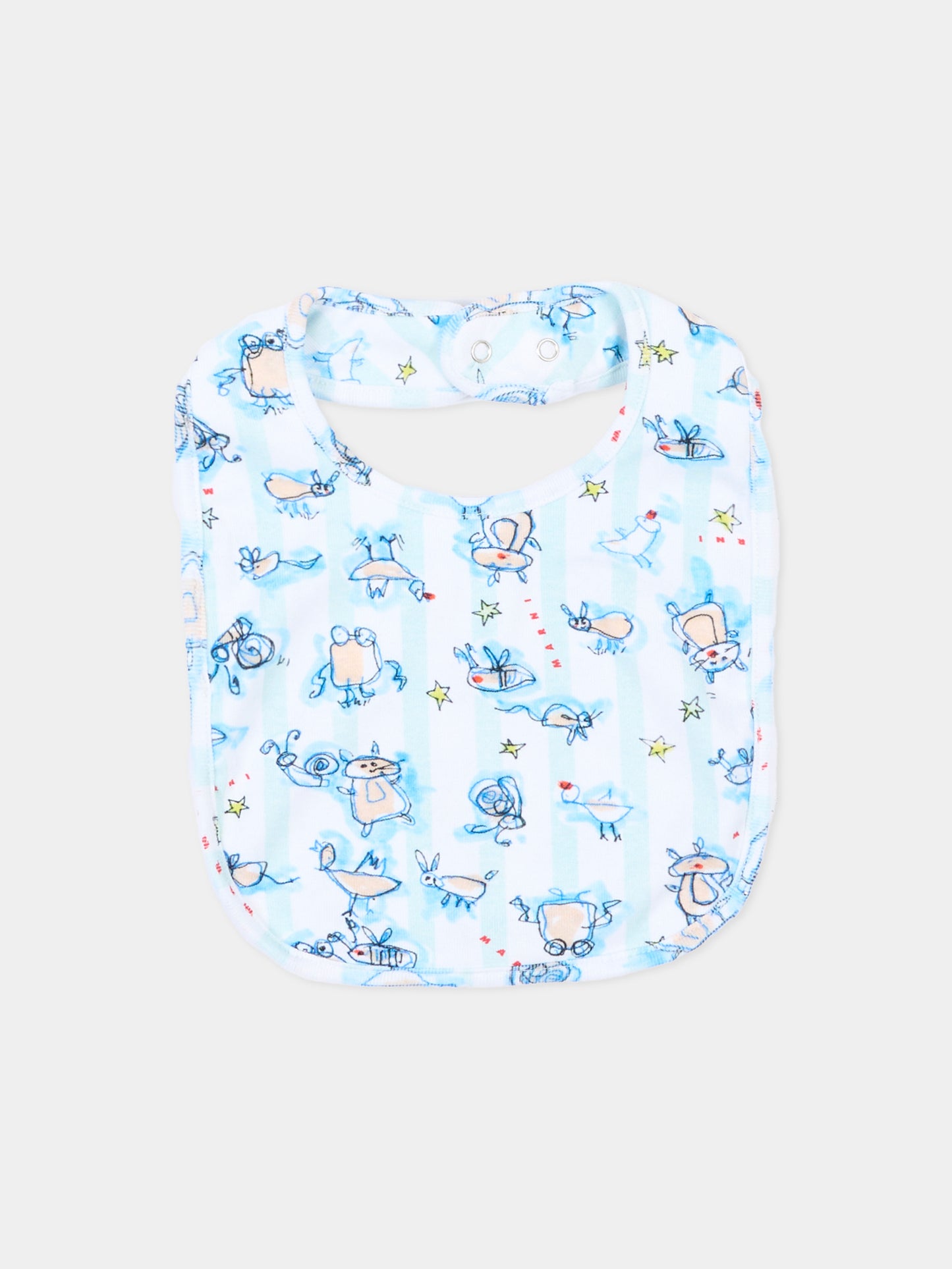 Bavaglini multicolor per neonati,Marni Kids,M01943 M00YK 0MC84