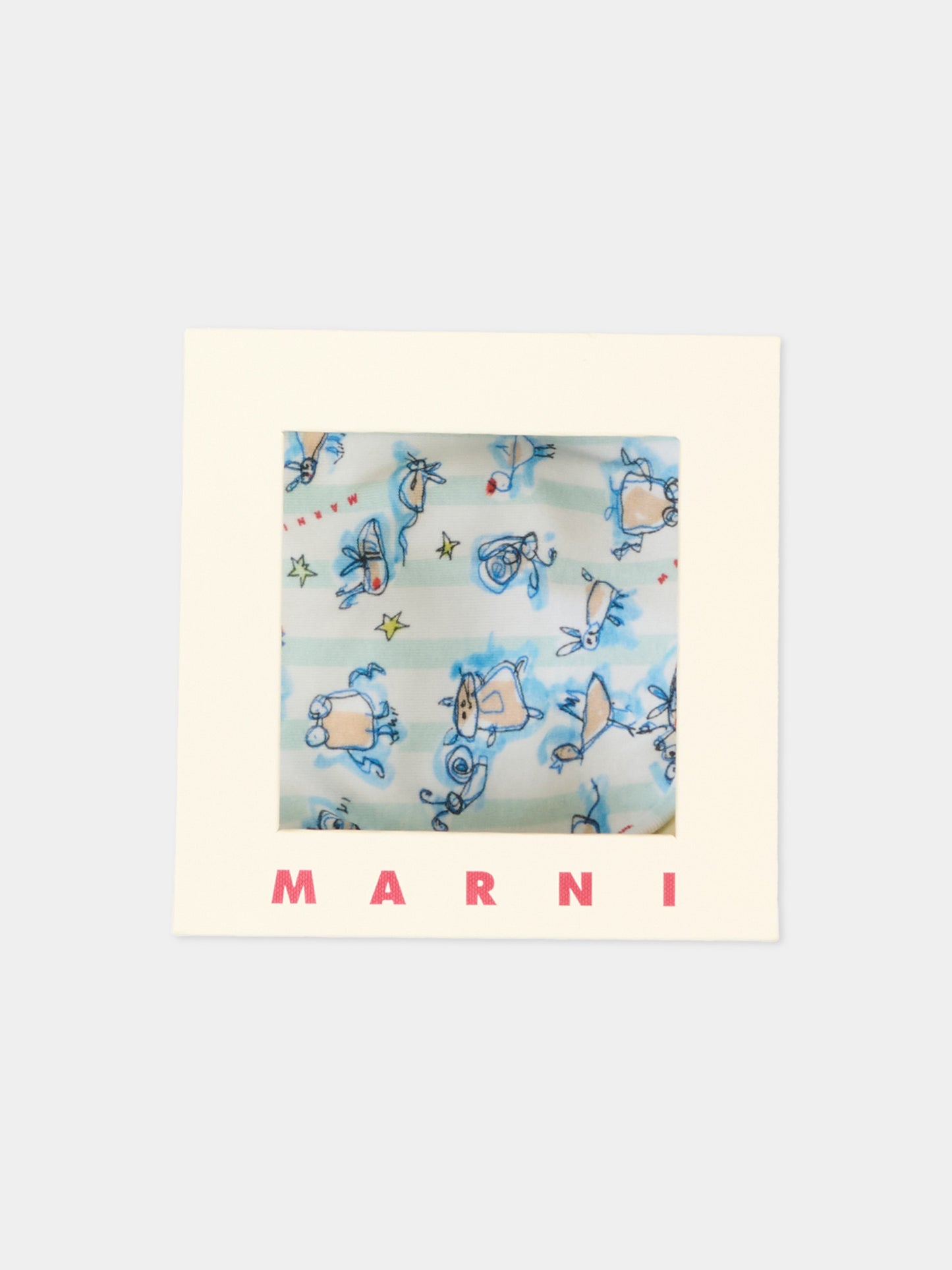 Bavaglini multicolor per neonati,Marni Kids,M01943 M00YK 0MC84