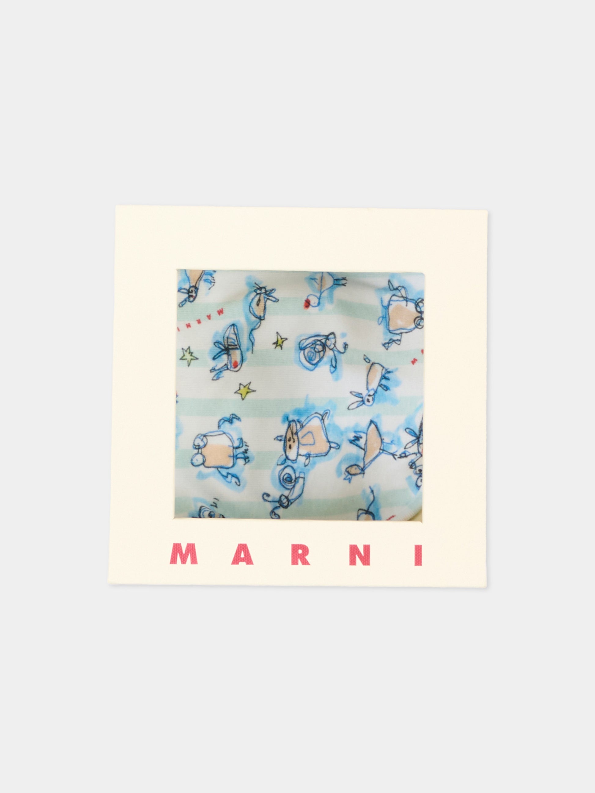 Bavaglini multicolor per neonati,Marni Kids,M01943 M00YK 0MC84