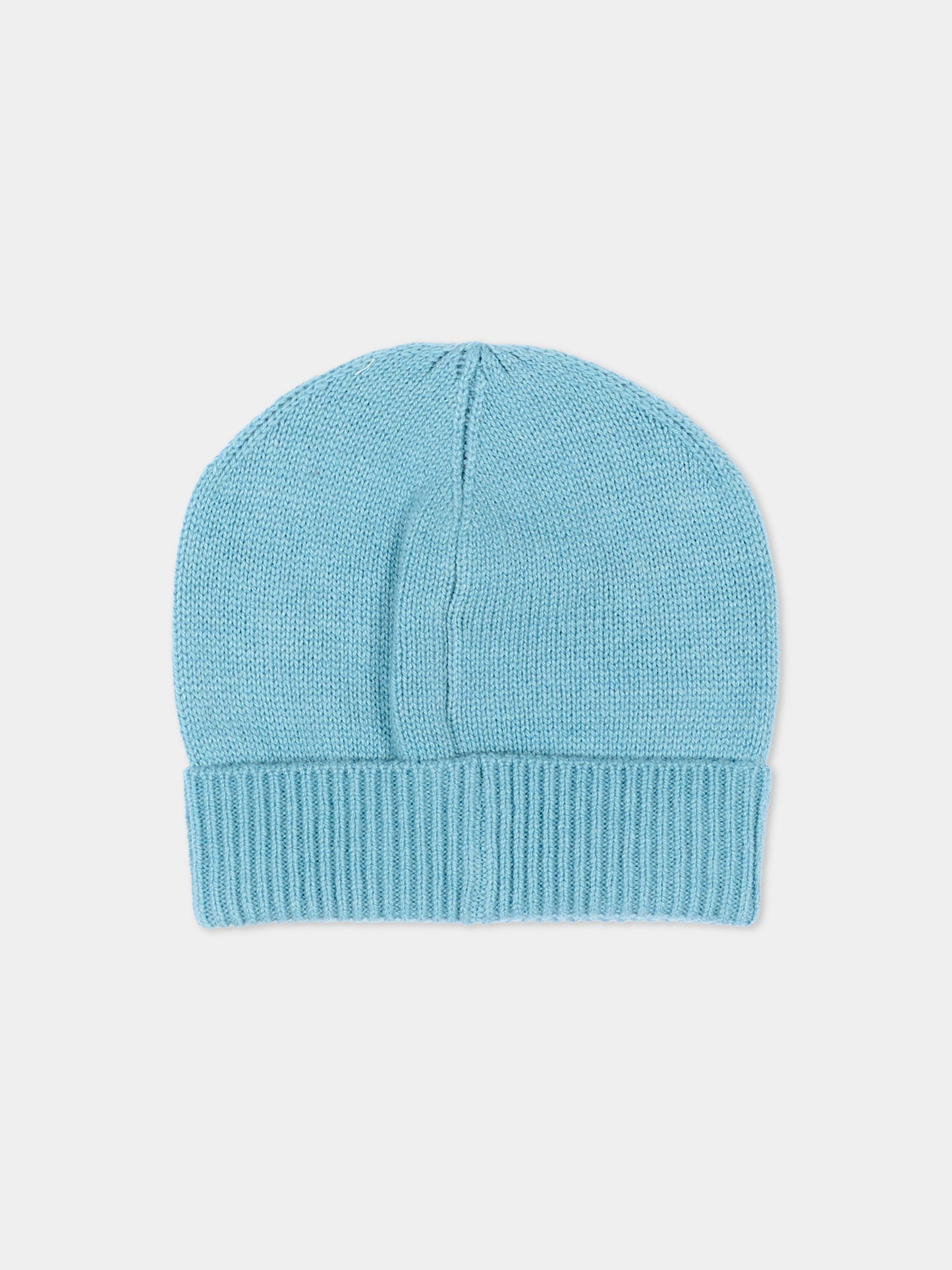 Berretto azzurro per neonati con logo,Marni Kids,M02008 M004C 0M866