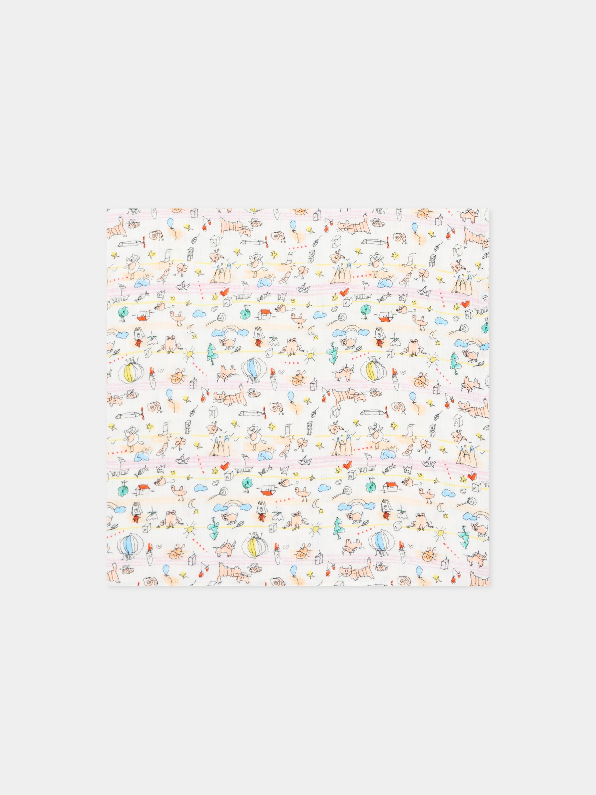Mussole multicolor per neonati stampate,Marni Kids,M02033 M00YL 0M100
