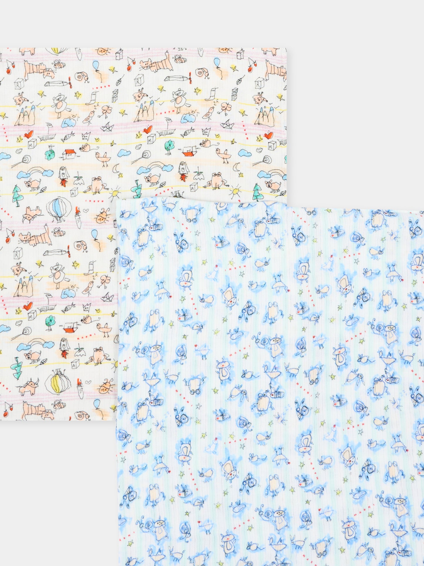Mussole multicolor per neonati stampate,Marni Kids,M02033 M00YL 0M100