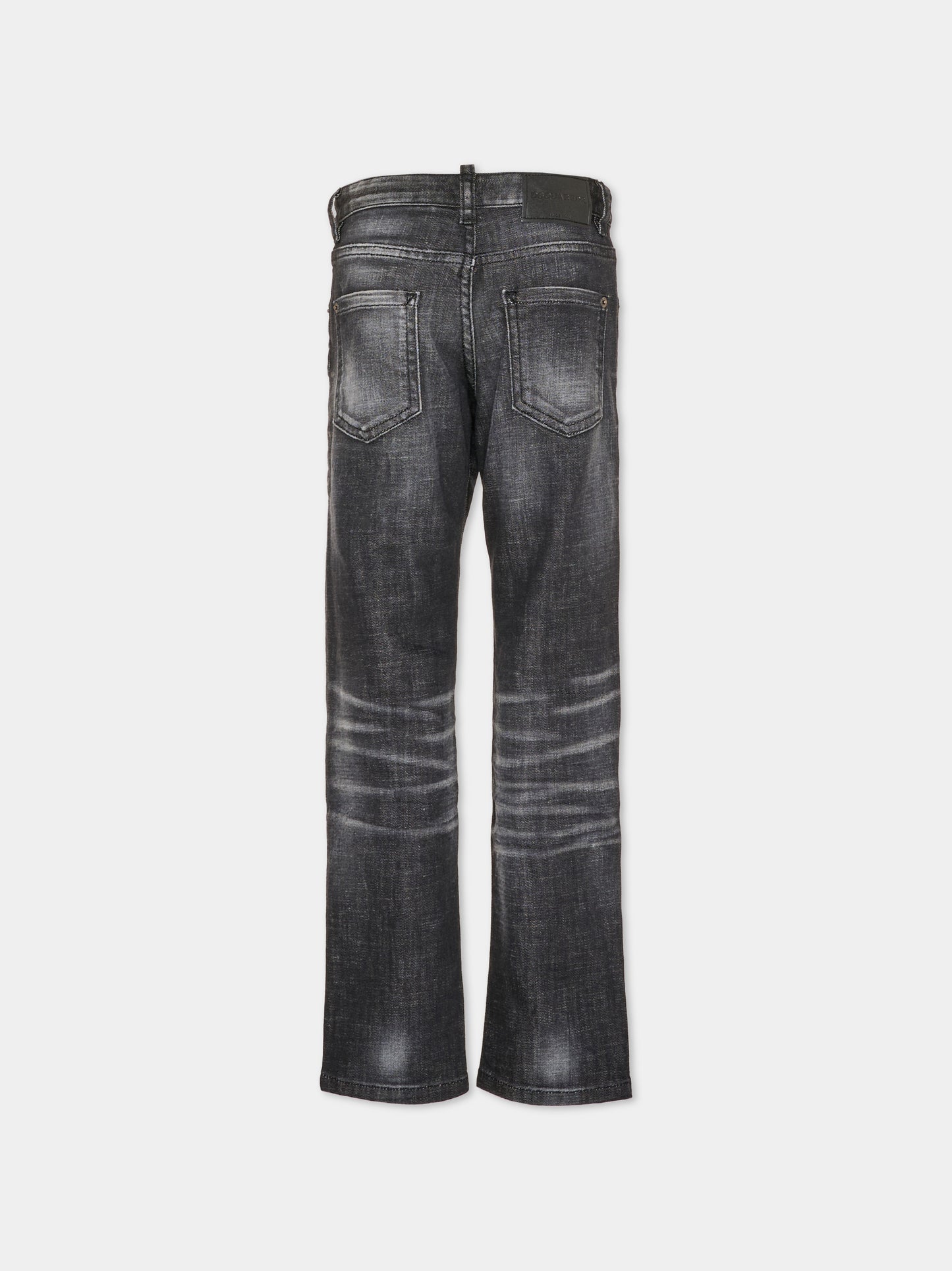 Jeans nero per bambino 5 tasche,Dsquared2,DQ0731 D0ABS DQ02