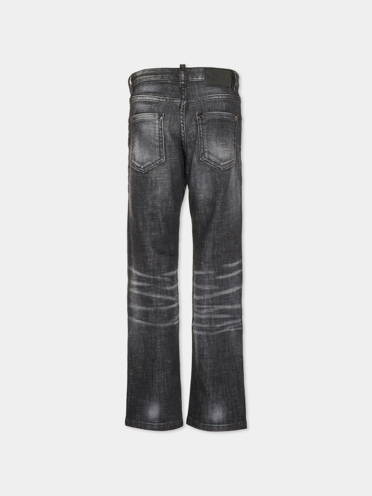 Jeans nero per bambino 5 tasche,Dsquared2,DQ0731 D0ABS DQ02