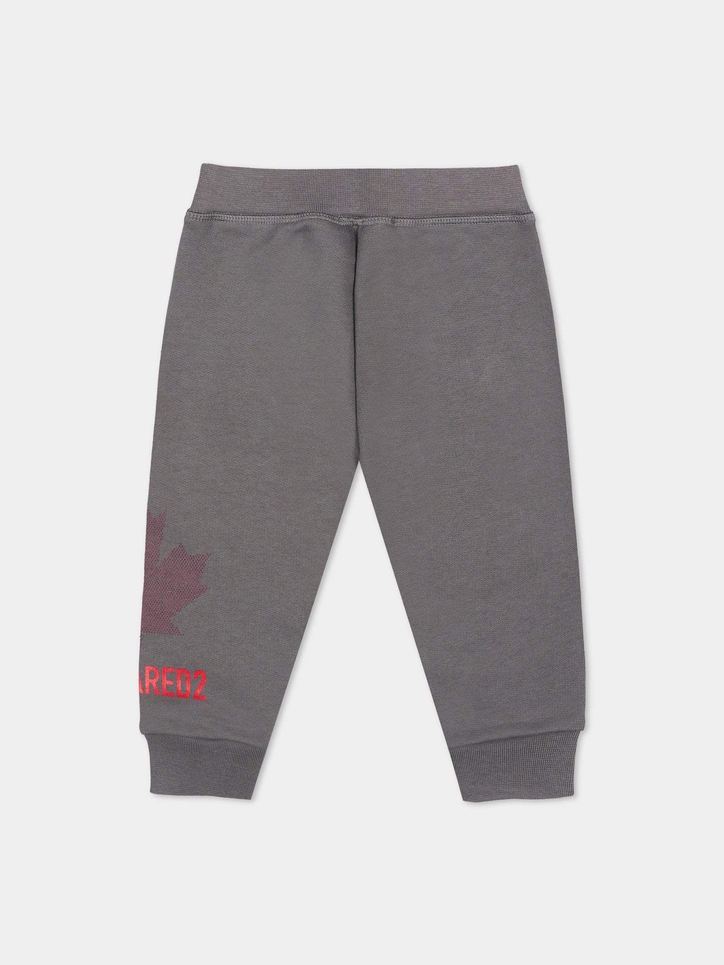 Pantaloni sportivi grigi per neonati con logo,Dsquared2,DQ3505 D0AJ6 DQ913