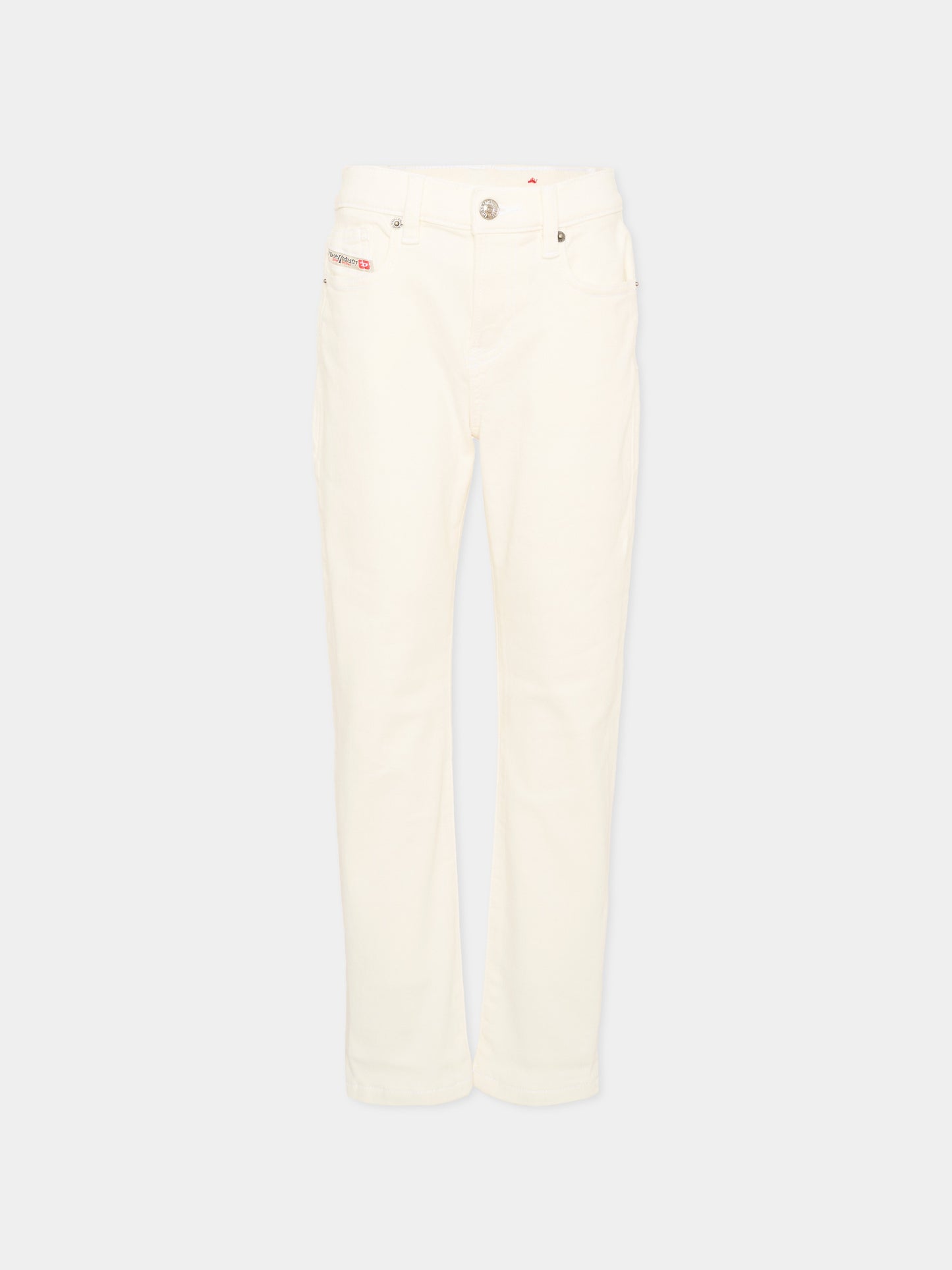 Jeans avorio per bambino con logo,Diesel,J01000 KXBR6 K141