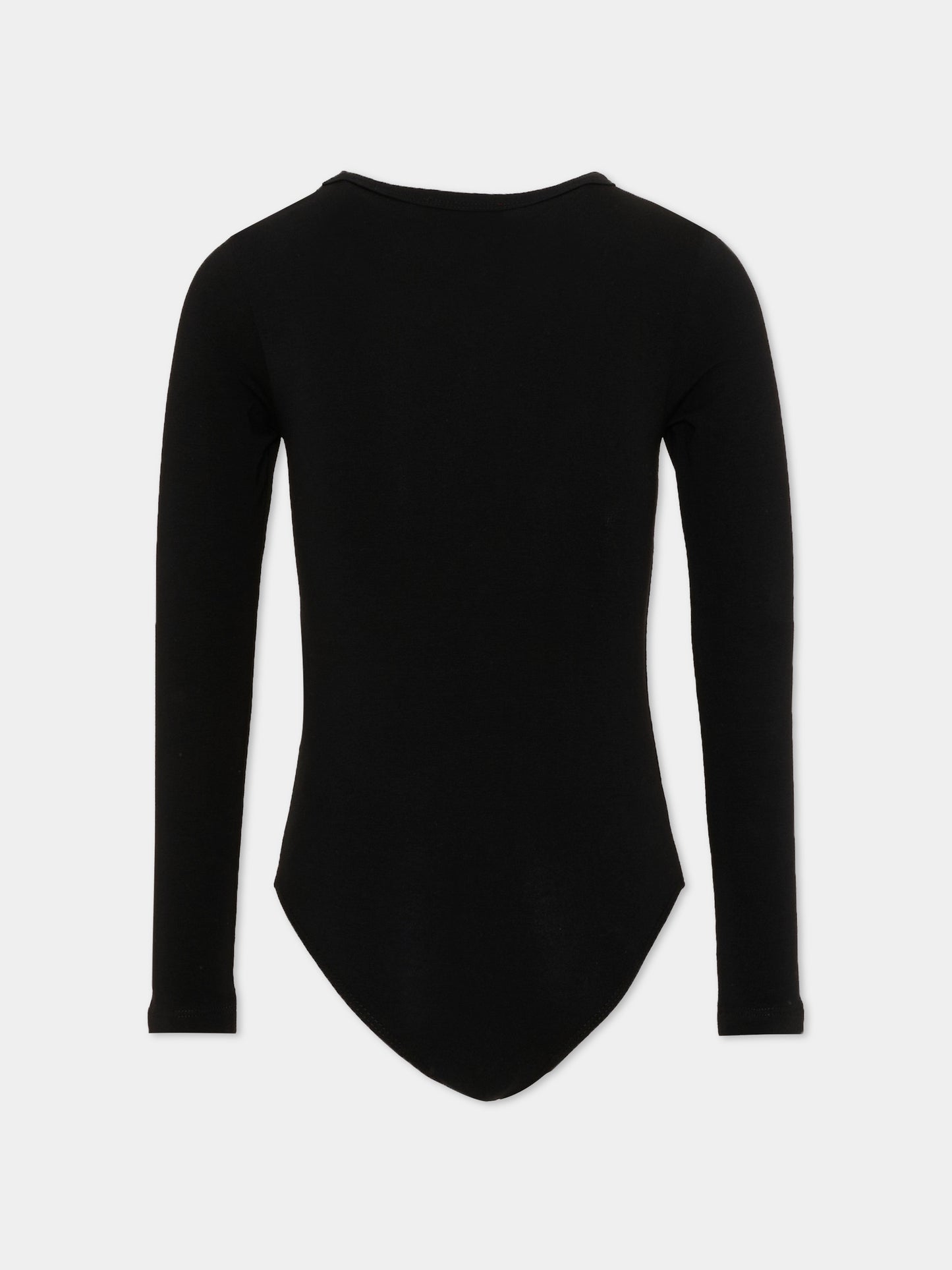 Body nero per bambina con logo,Diesel,J02929 KYA0L K900