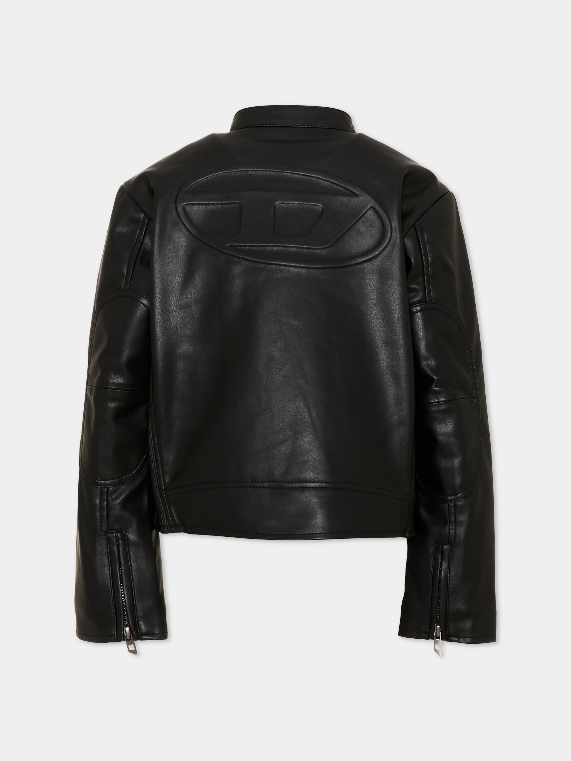 Giubbotto nero per bambino con logo,Diesel,J02945 KXB9D K900
