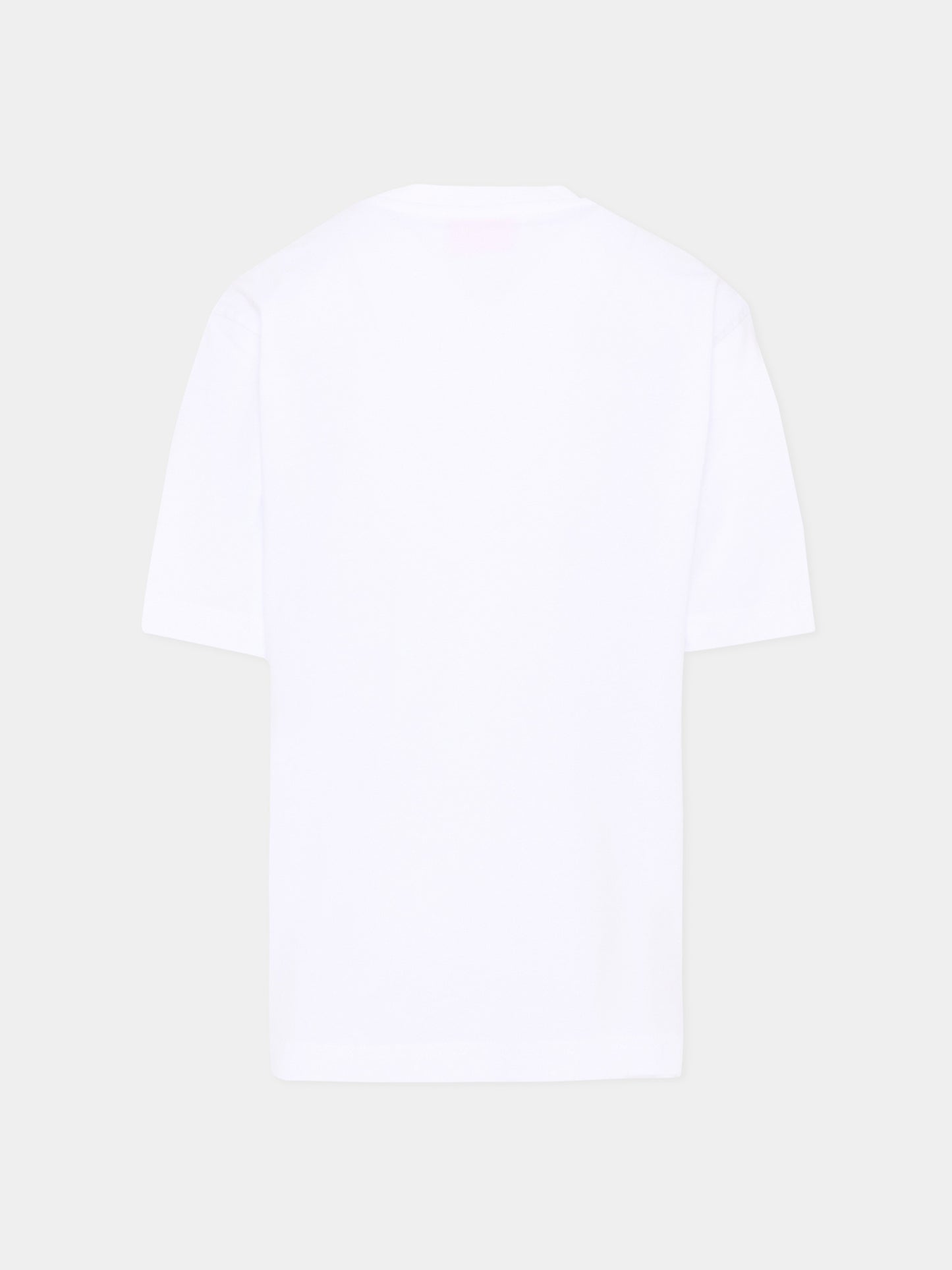 T-Shirt bianca per bambino con logo,Diesel,J02969 KYA1Y K100