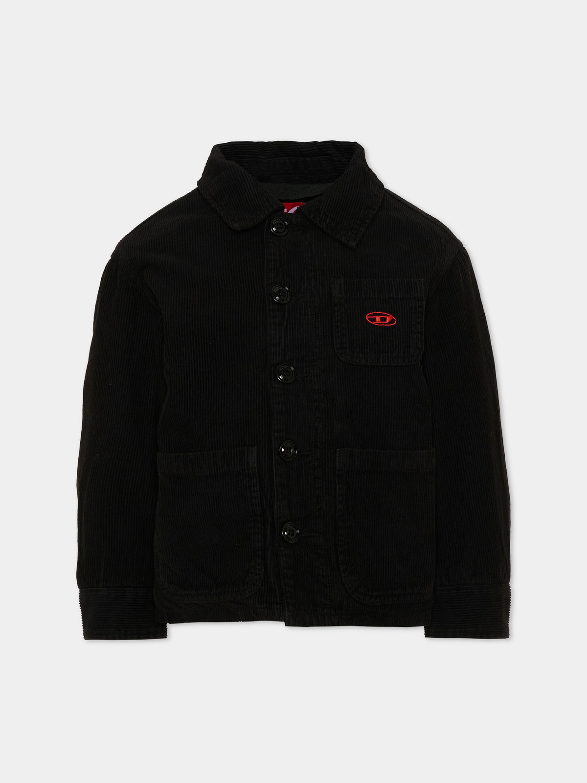 Giubbotto nero per bambino con logo D,Diesel,J02978 KXBVA K900