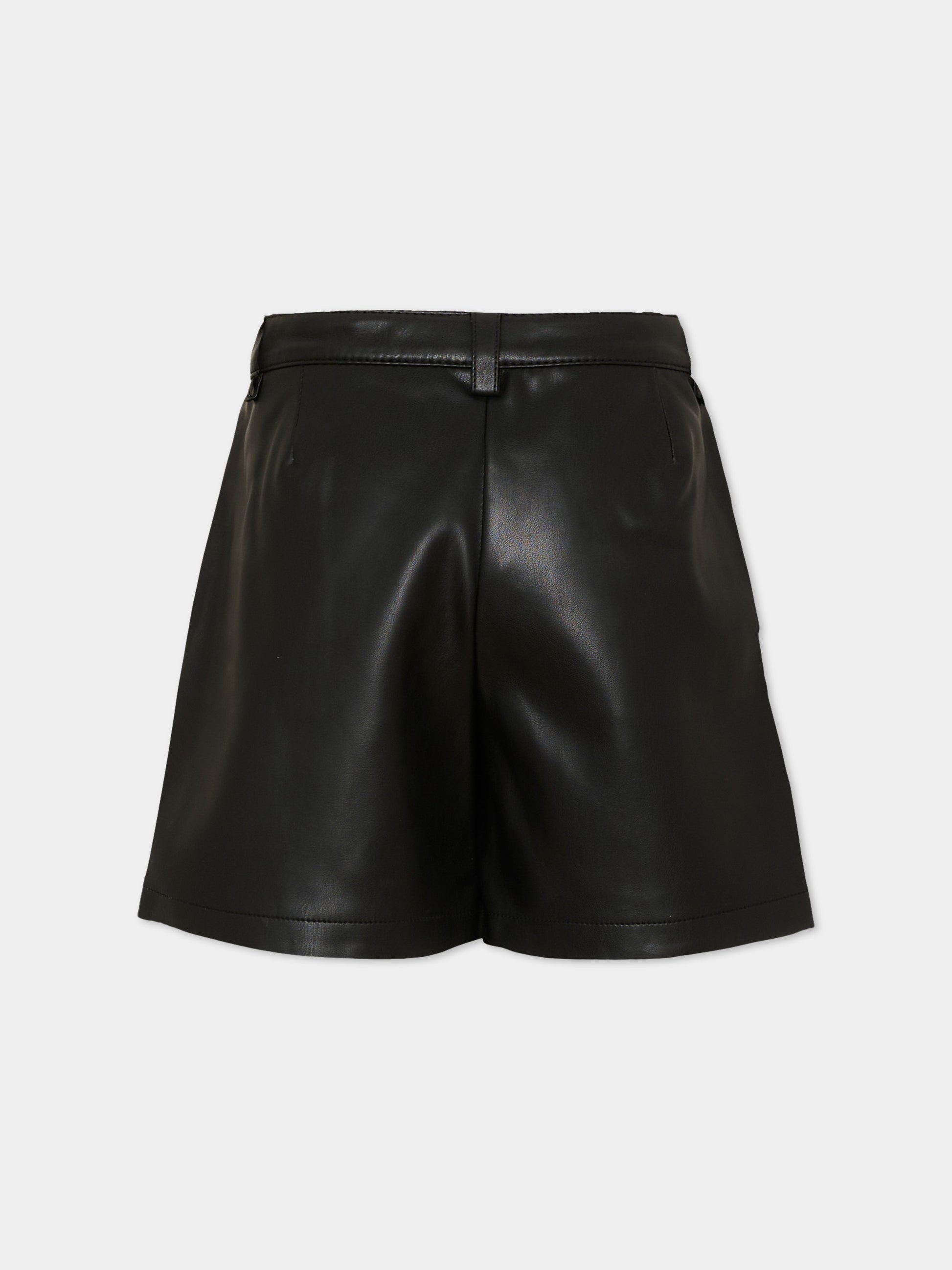 Shorts neri per bambina con logo,Diesel,J03007 KXB9D K900