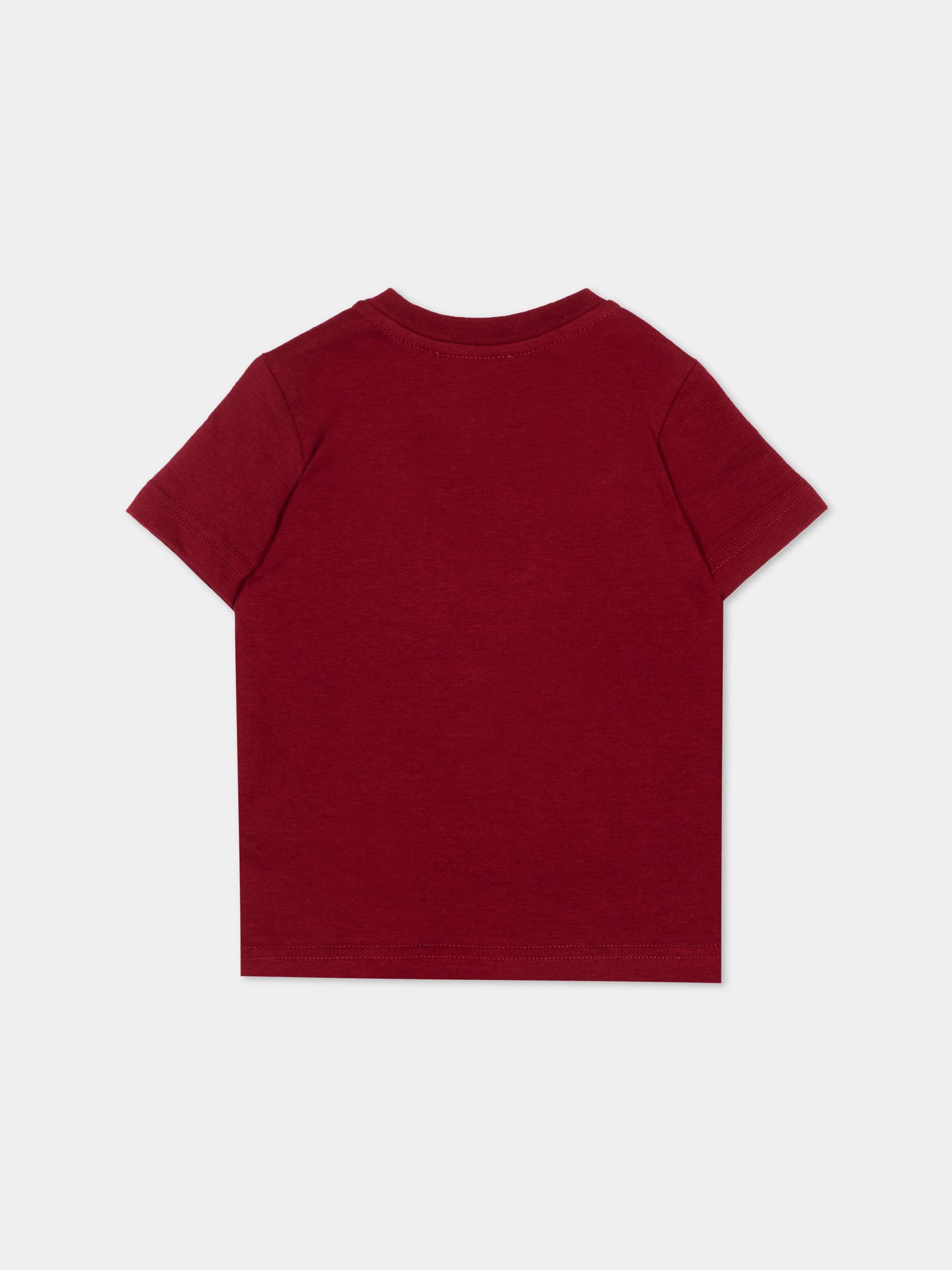 T-Shirt bordeaux per neonata con logo,Diesel,K00858 00YI9 K440