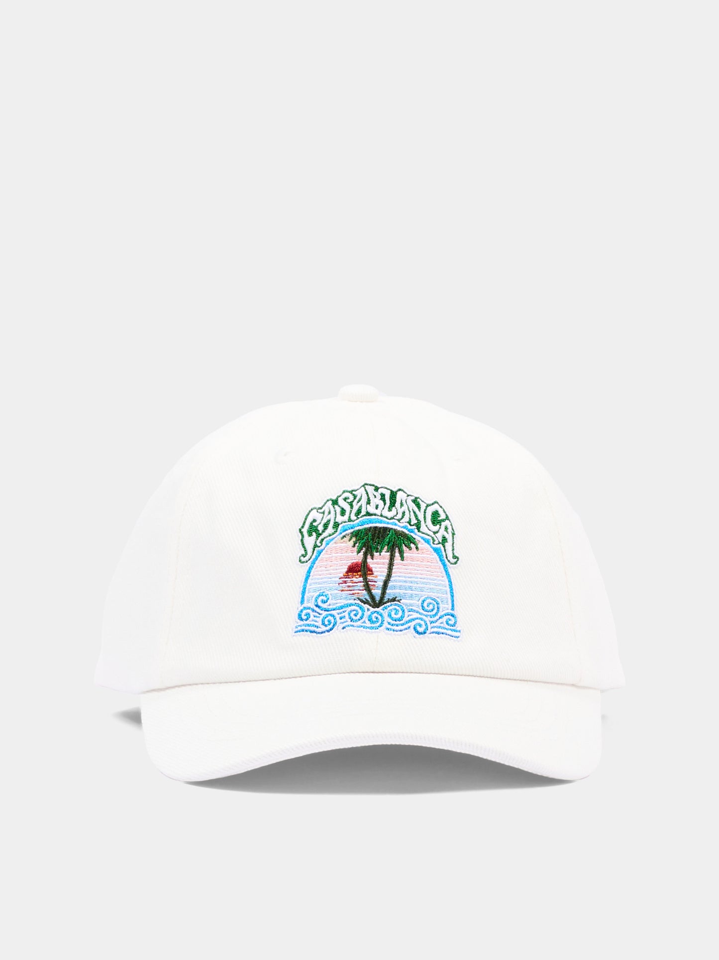 Cappello con visiera avorio per bambini con  logo,Casablanca,K PF26 HAT 116 01