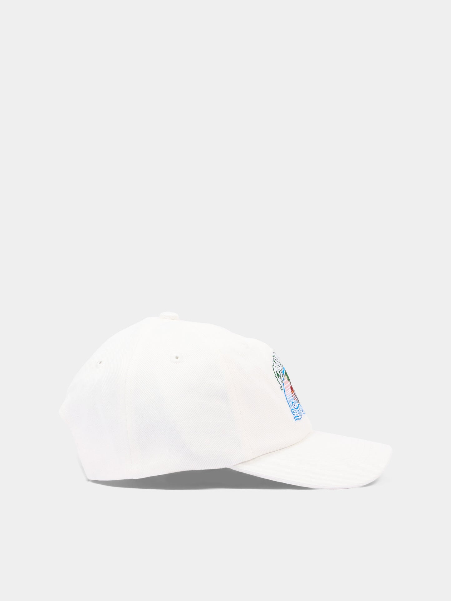 Cappello con visiera avorio per bambini con  logo,Casablanca,K PF26 HAT 116 01