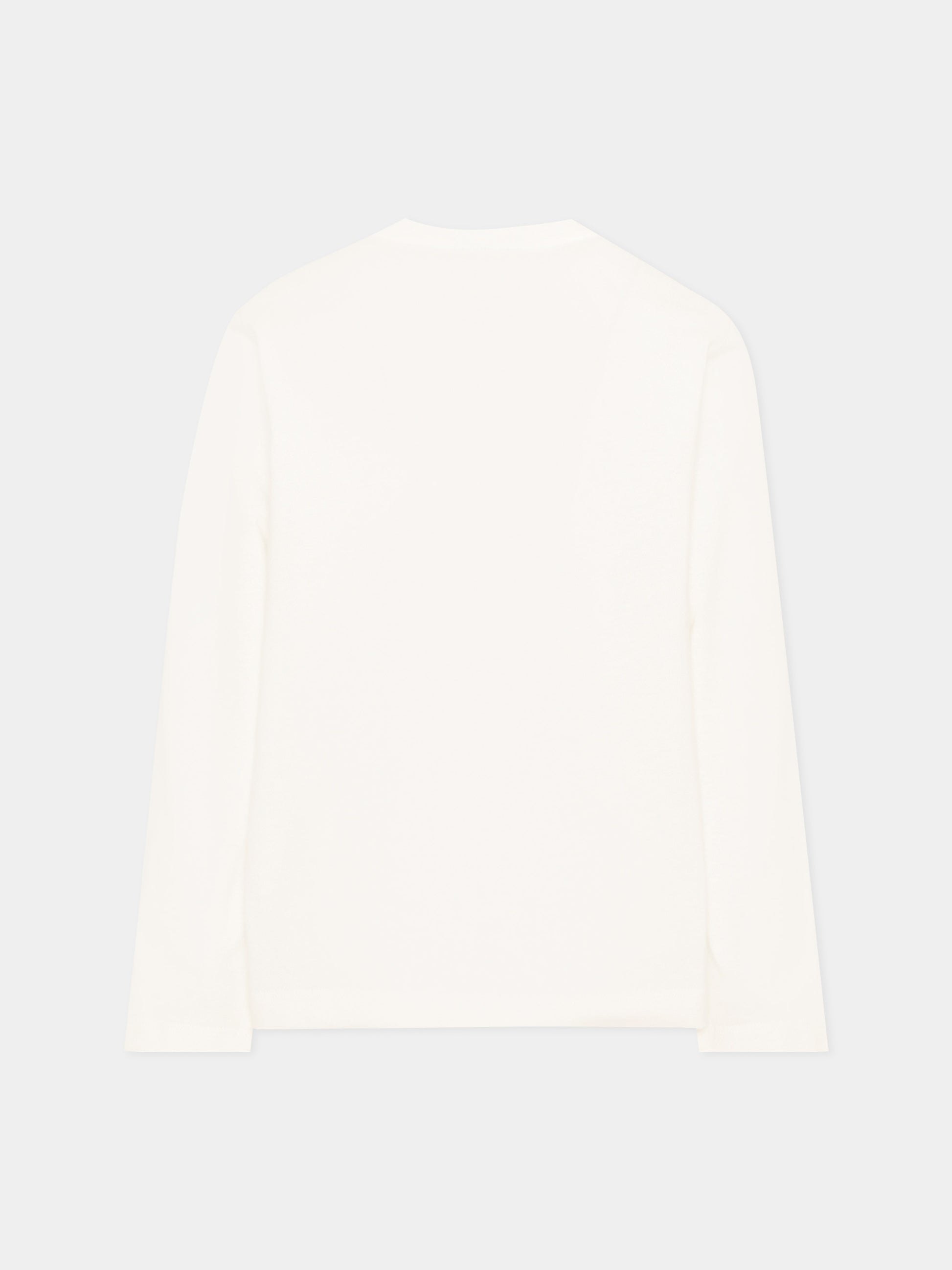 T-shirt avorio per bambina con logo,Fendi Kids,JUI213 AY8D F16E7