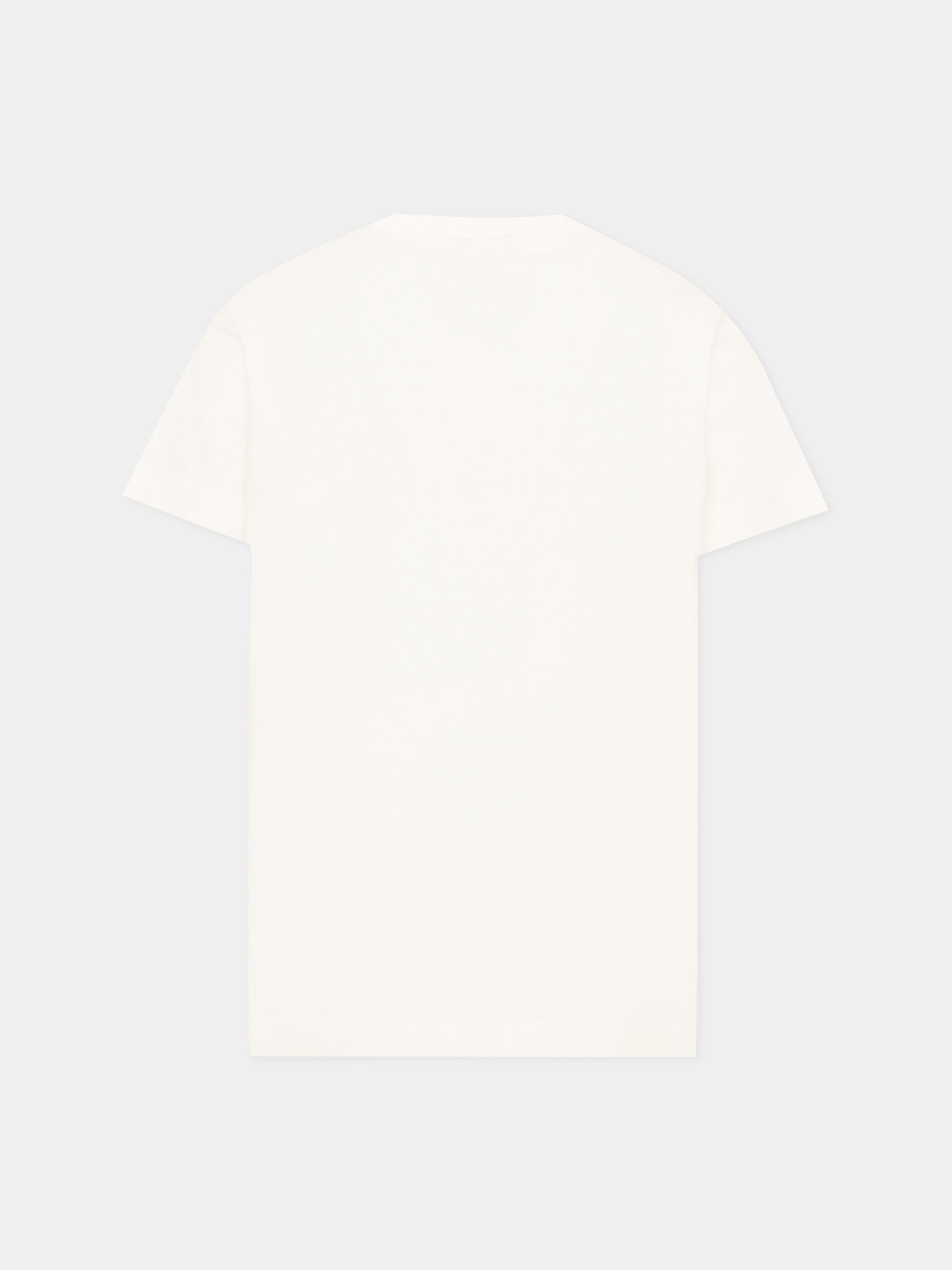 T-Shirt avorio per bambino con logo,Fendi Kids,JUI212 AY8D F1X7R