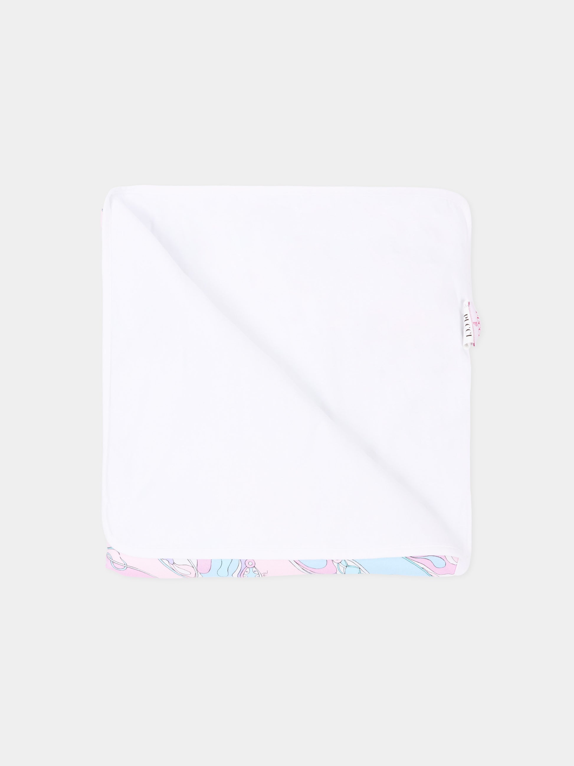 Coperta multicolor per neonata con vortici,Emilio Pucci Junior,PZ0010 Z3344 51SCE
