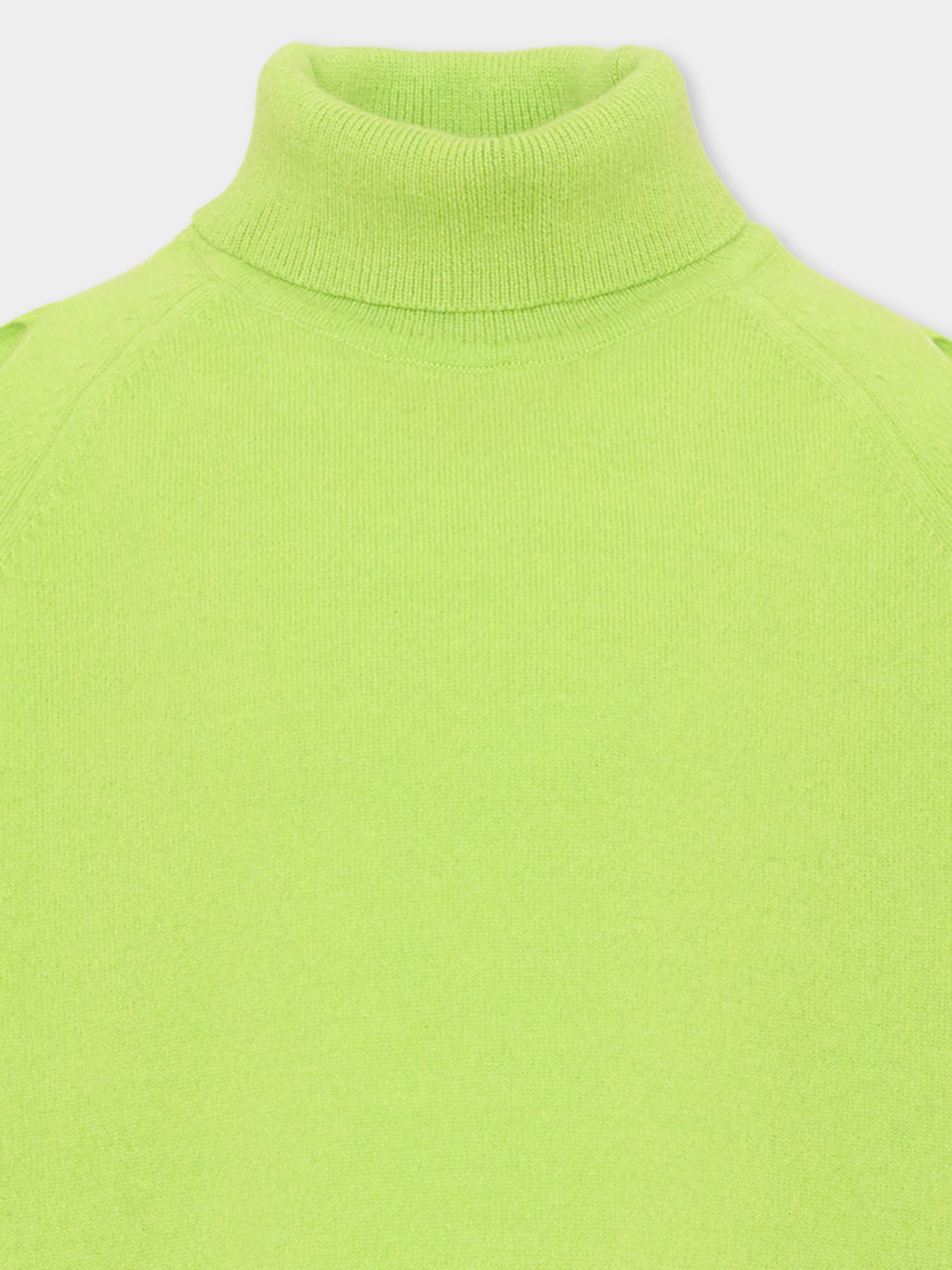 Dolcevita verde per bambina con logo,Emilio Pucci Junior,PZ9A00 Z2362 784