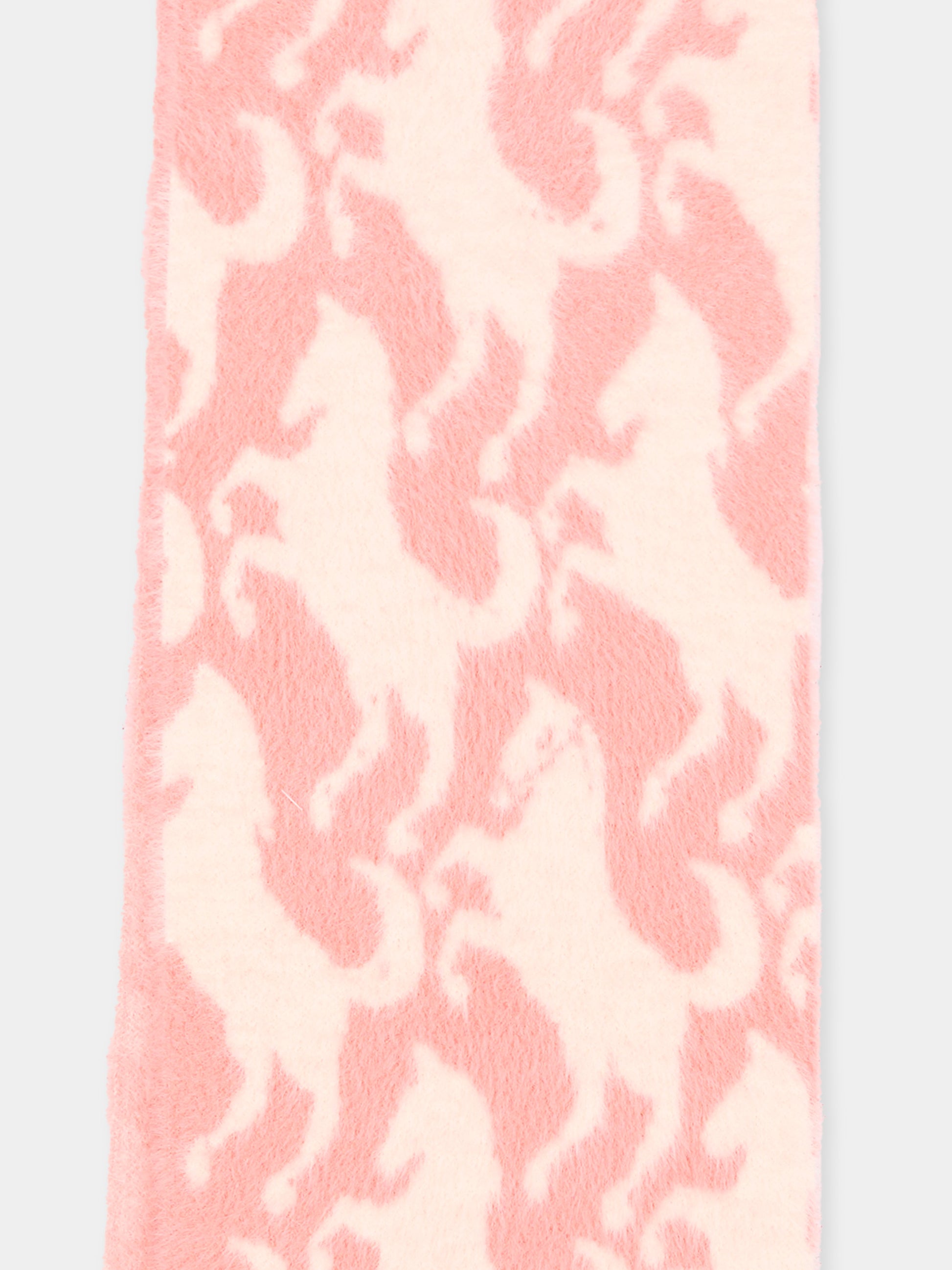 Sciarpa rosa per bambina con unicorni,Stella Mccartney Kids,TZ0B33 Z2288 999