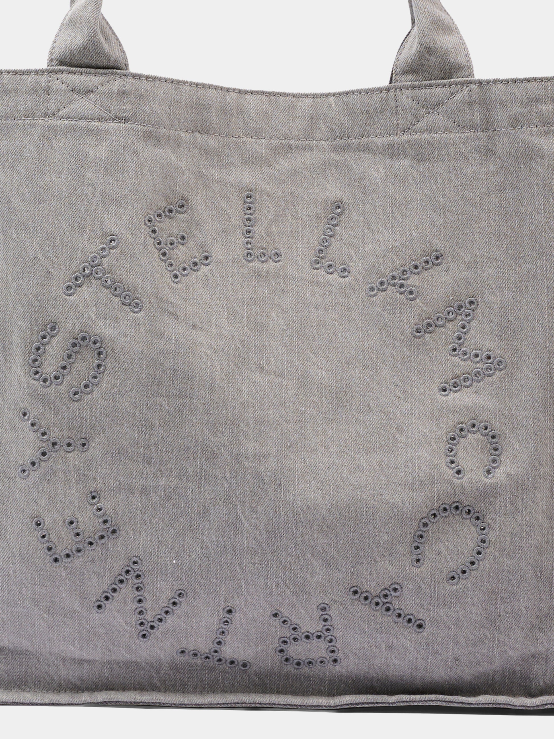 Borsa grigia per bambina con logo,Stella Mccartney Kids,TZ0D08 Z4162 909