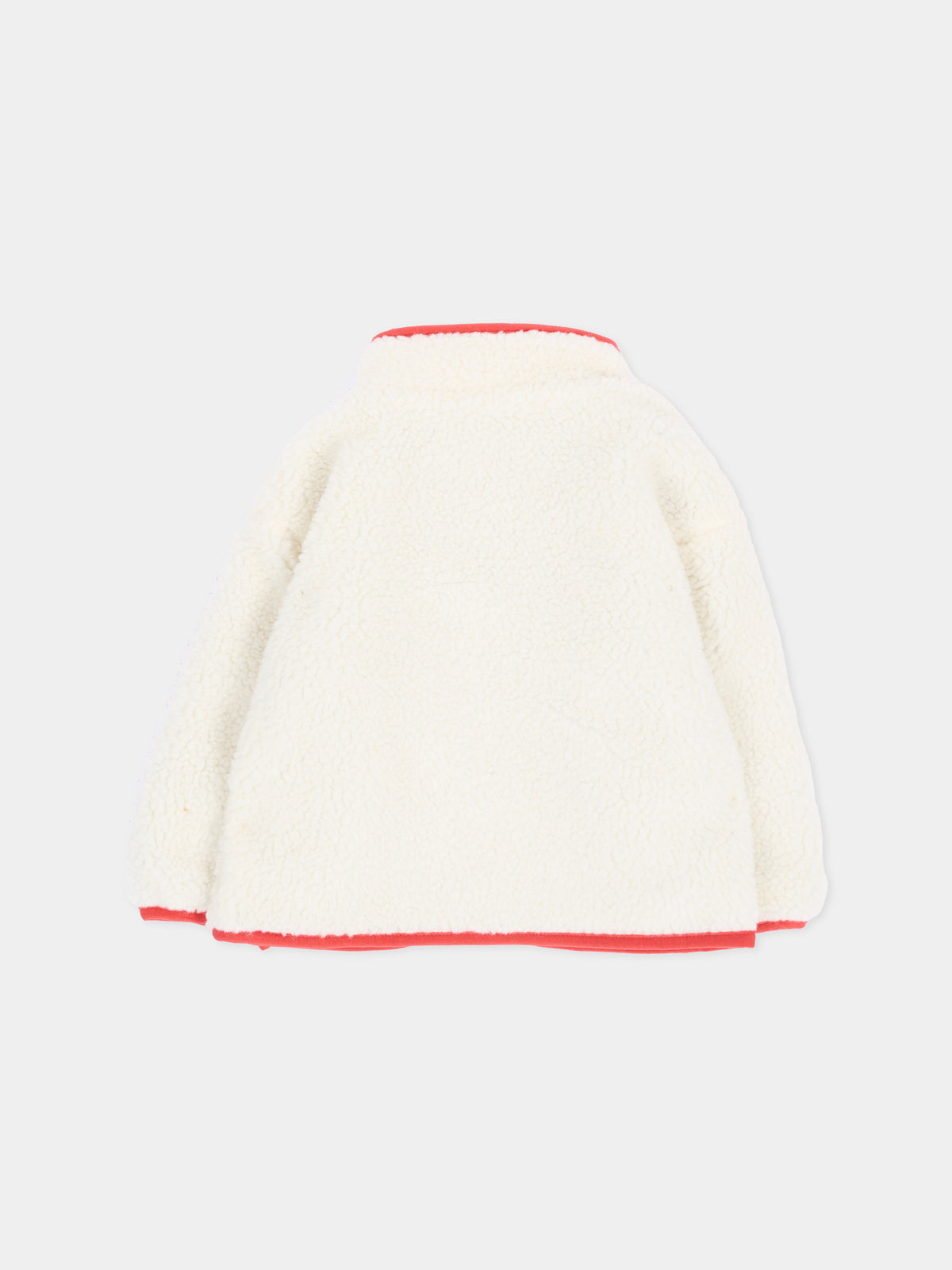 Ecopelliccia avorio per neonata con cuori,Stella Mccartney Kids,TZ2047 Z0506 101