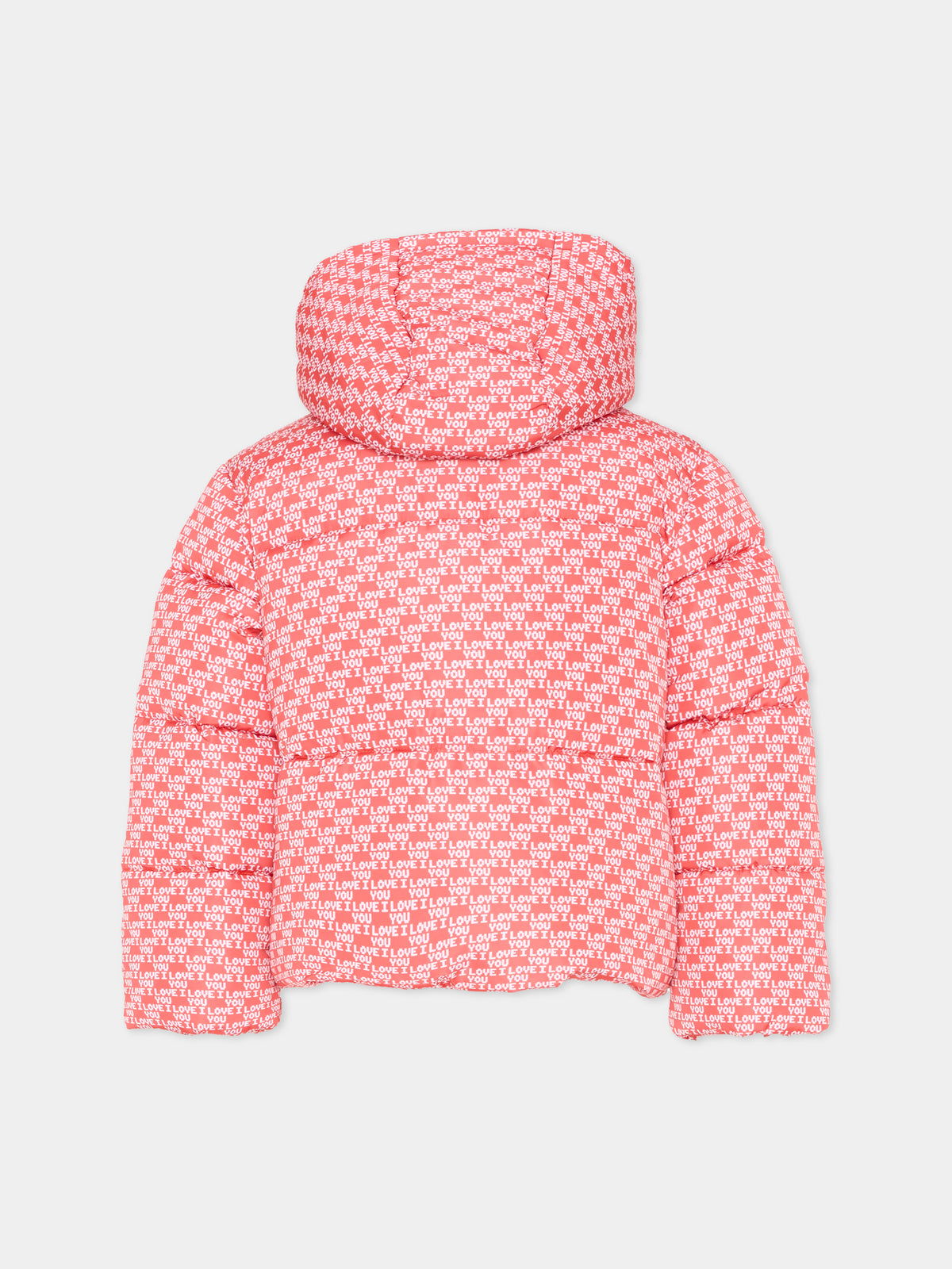 Piumino rosa per bambina stampato,Stella Mccartney Kids,TZ2B07 Z3914 423BC