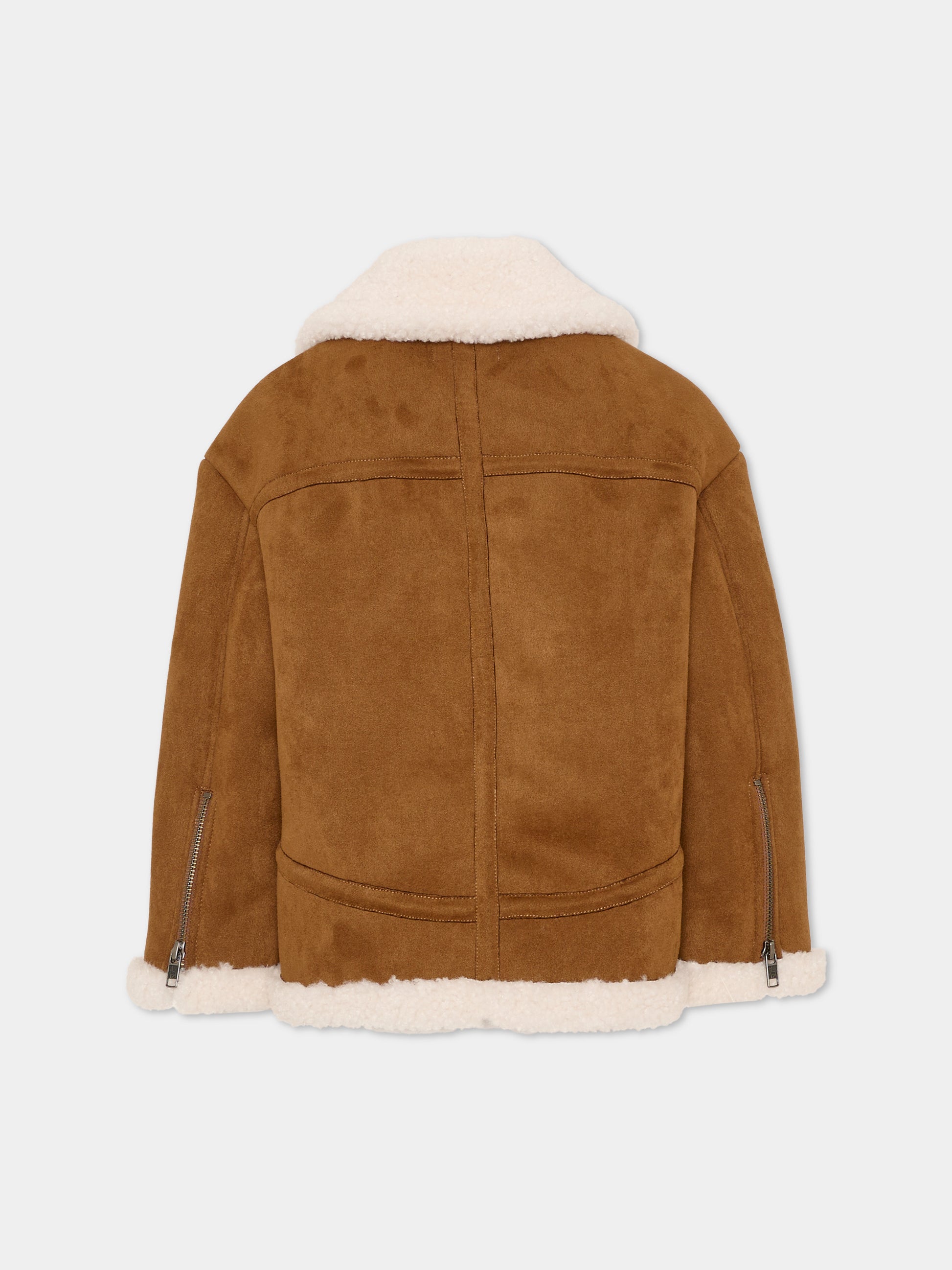 Ecopelliccia marrone per bambina,Stella Mccartney Kids,TZ2C67 Z4056 307