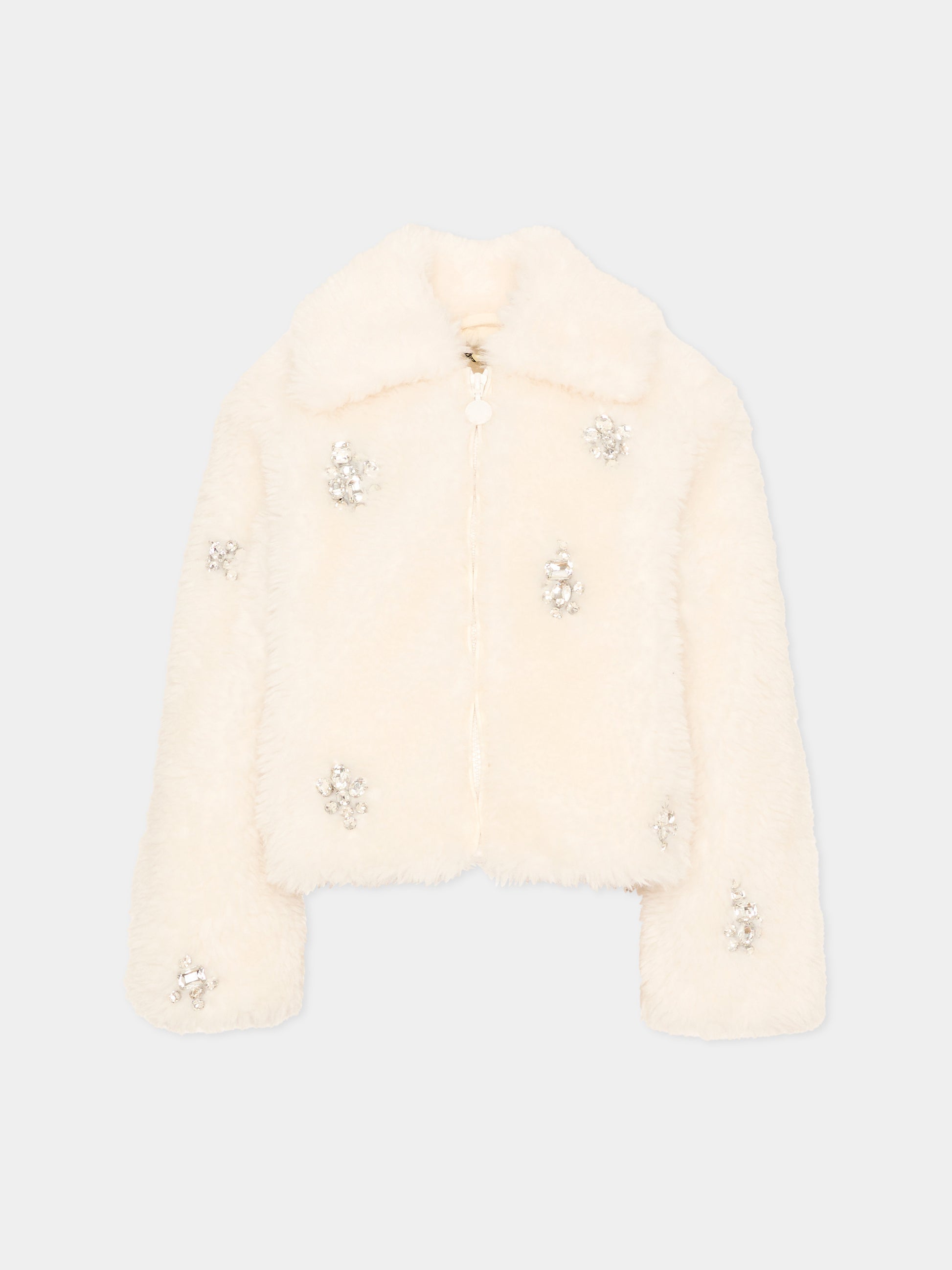 Ecopelliccia beige per bambina,Stella Mccartney Kids,TZ2C87 Z4112 196