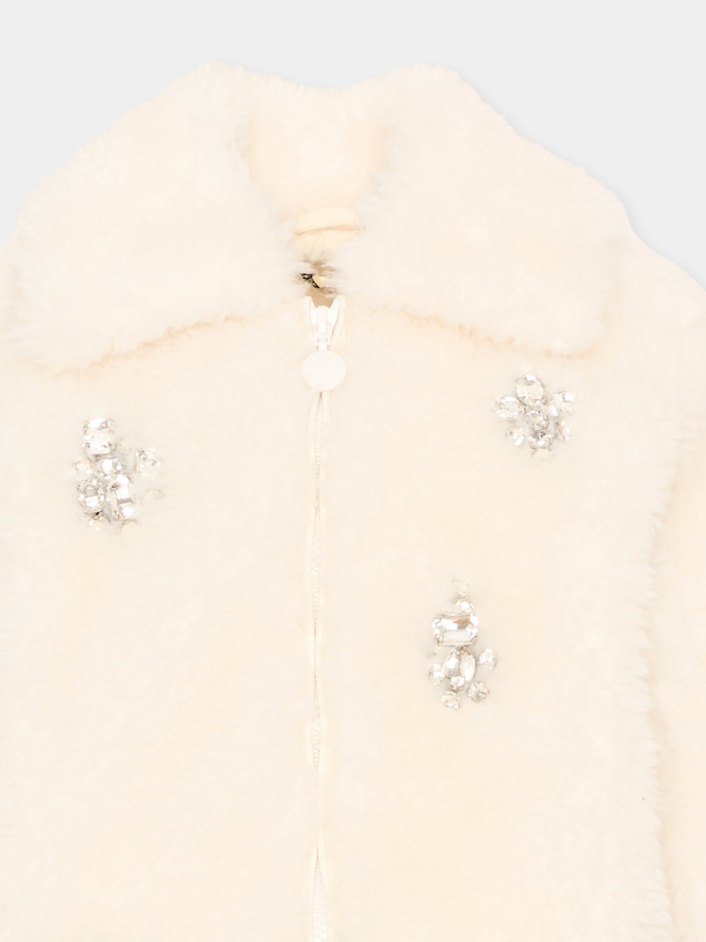 Ecopelliccia beige per bambina,Stella Mccartney Kids,TZ2C87 Z4112 196