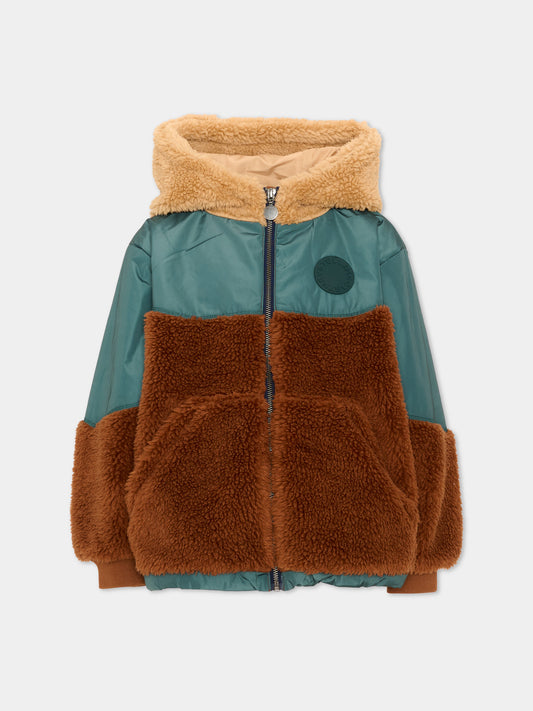 Giubbotto multicolor per bambino teddy,Stella Mccartney Kids,TZ2H77 Z4058 999