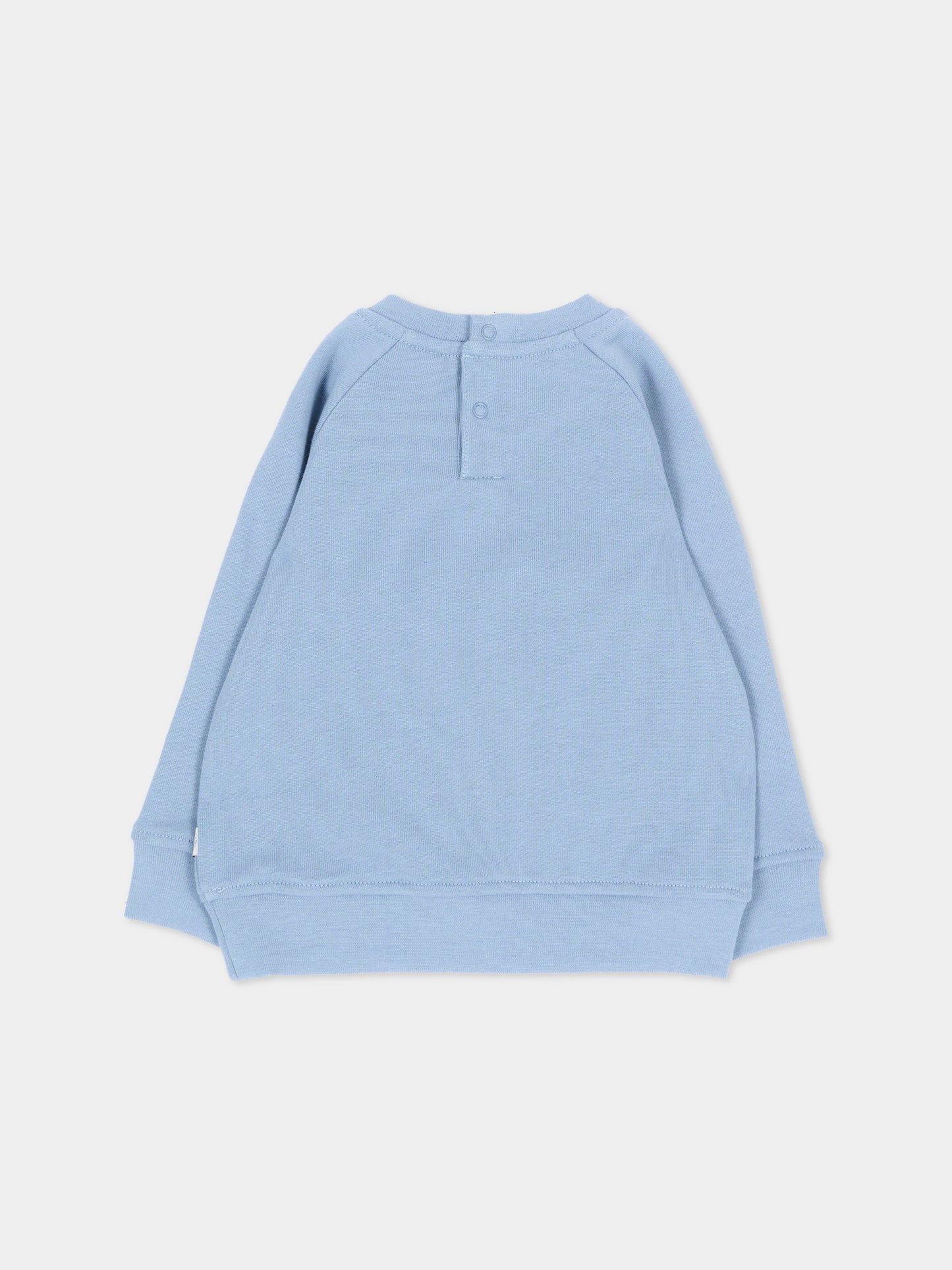 Felpa azzurra per neonato con tigre,Stella Mccartney Kids,TZ4360 Z3059 643