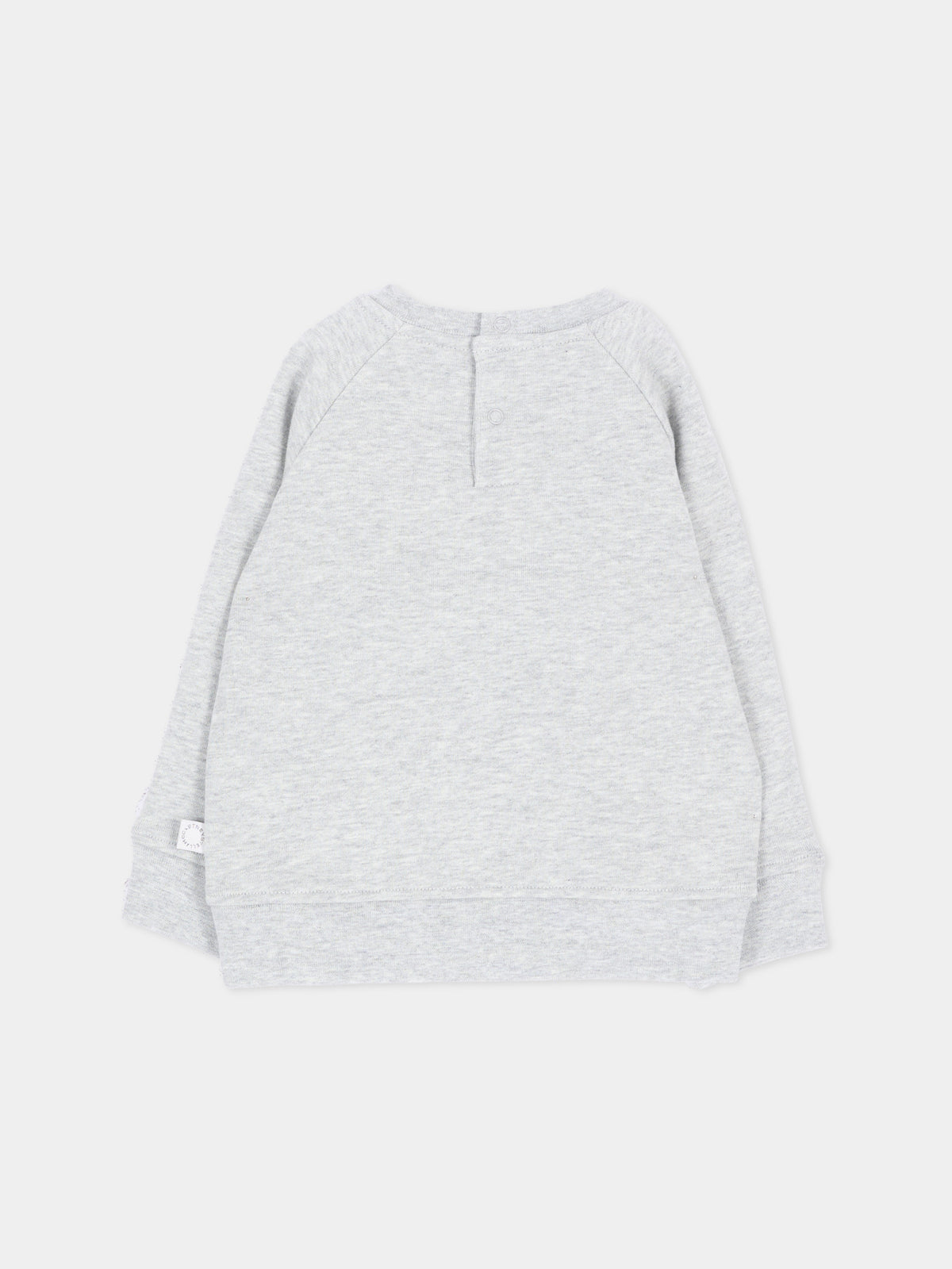 Felpa grigia per neonato con logo,Stella Mccartney Kids,TZ4380 Z3059 807
