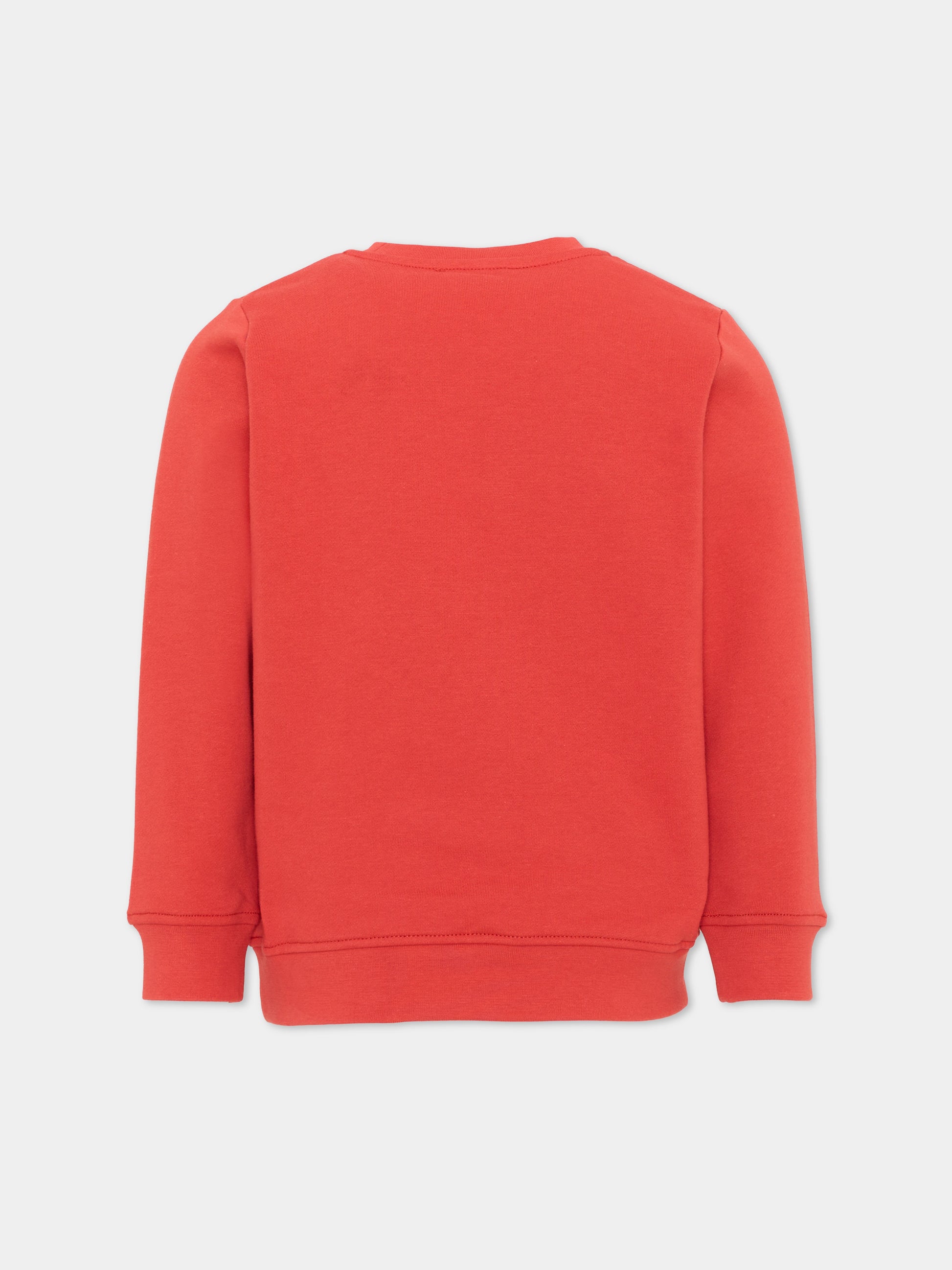Felpa girocollo rossa per bambino stampata,Stella Mccartney Kids,TZ4R70 Z3059 421