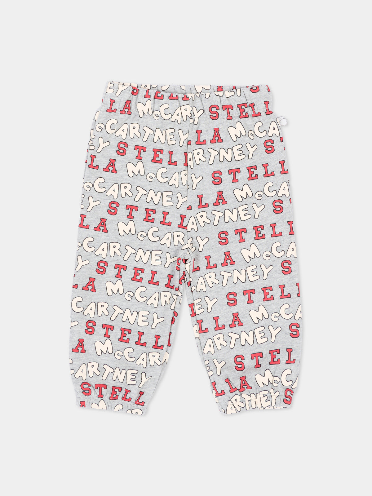 Pantalone grigio per neonati con stampa,Stella Mccartney Kids,TZ6360 Z4013 807MC