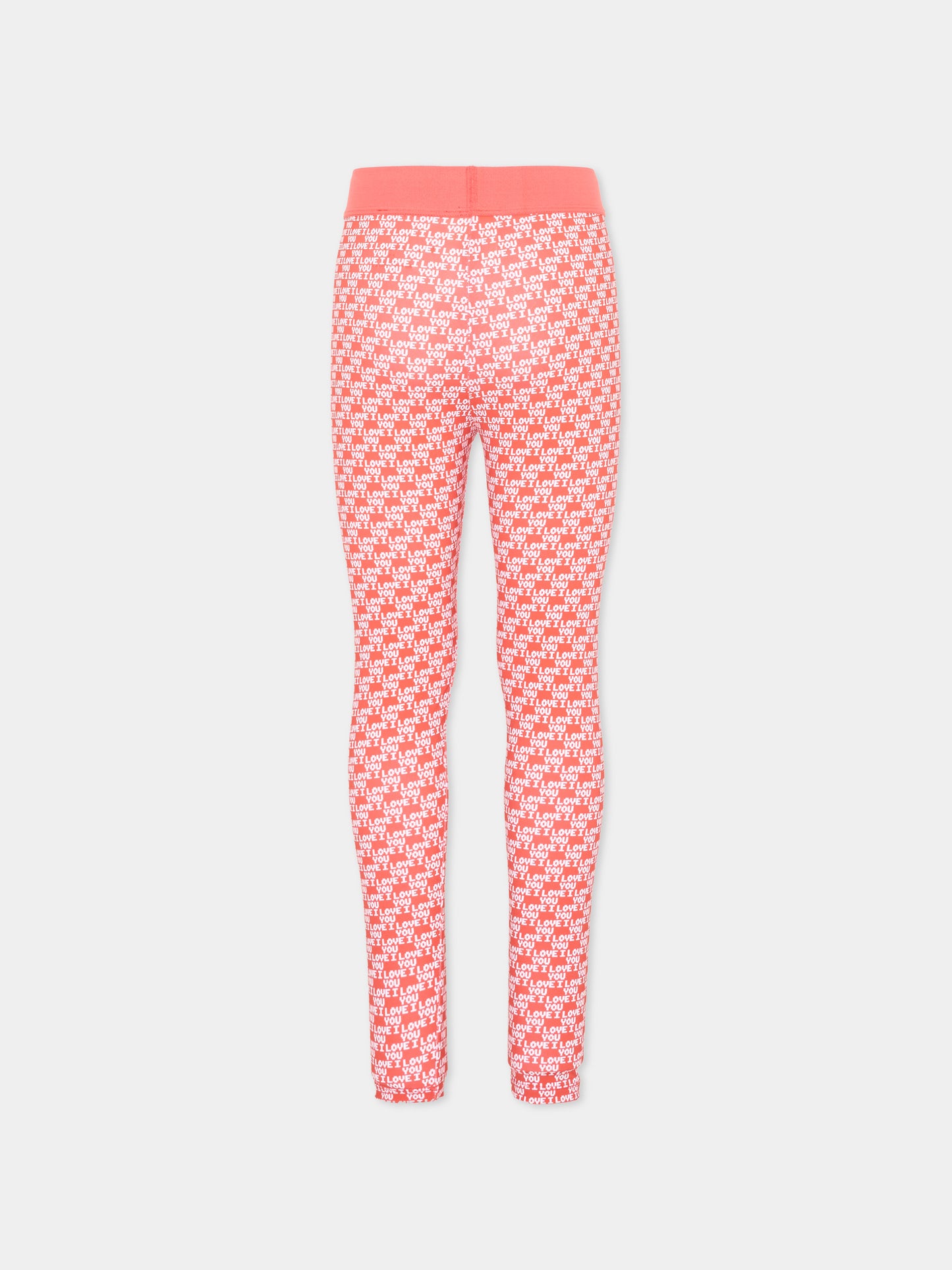 Leggings rosso per bambina con stampa,Stella Mccartney Kids,TZ6B50 Z3907 423BC