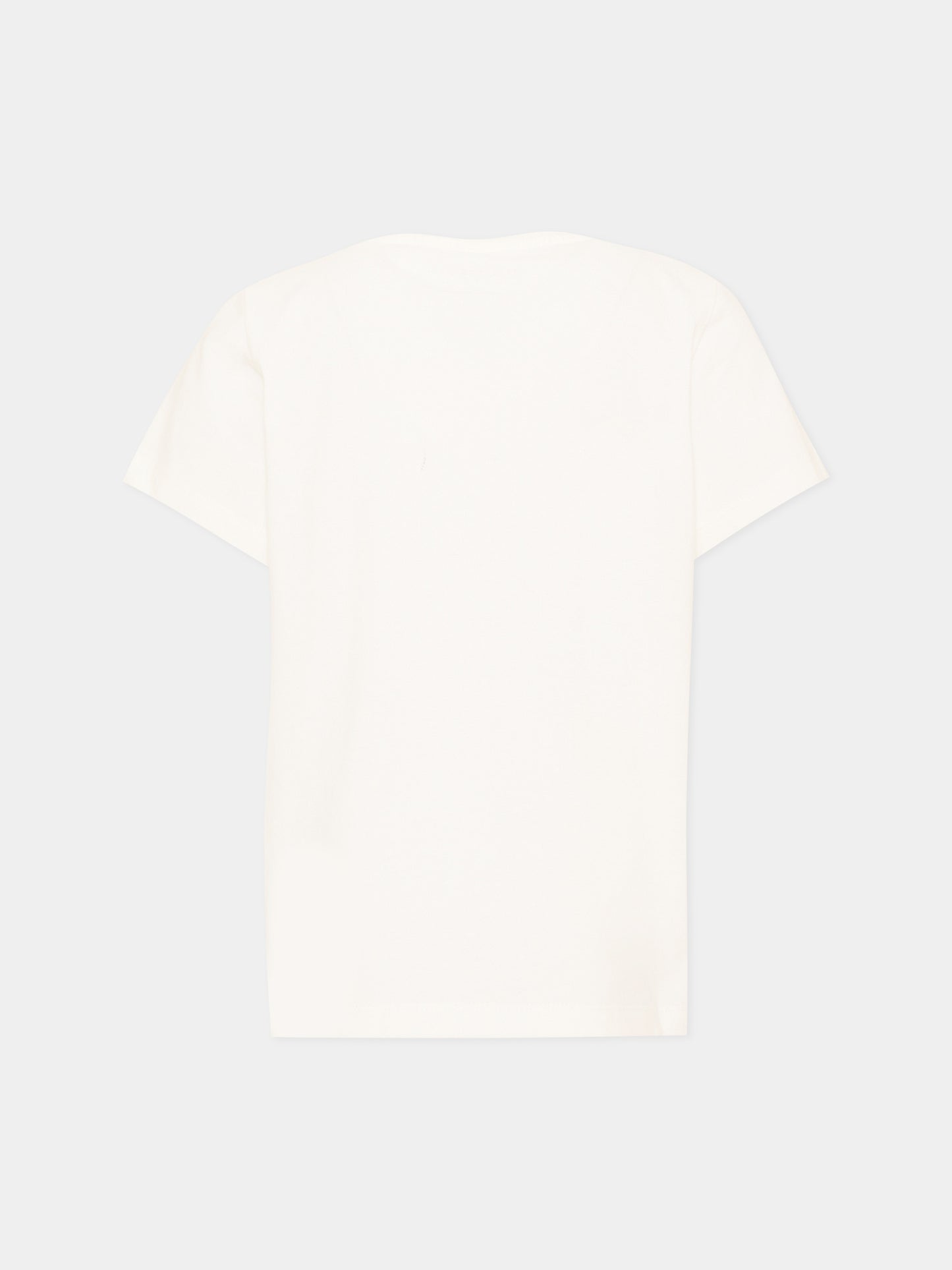 T-shirt avorio per bambini con stampa,Stella Mccartney Kids,TZ8Q91 Z3772 101